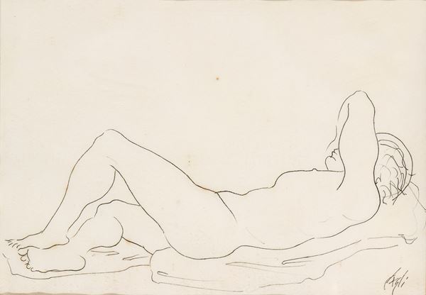 CORRADO CAGLI - Nudo femminile