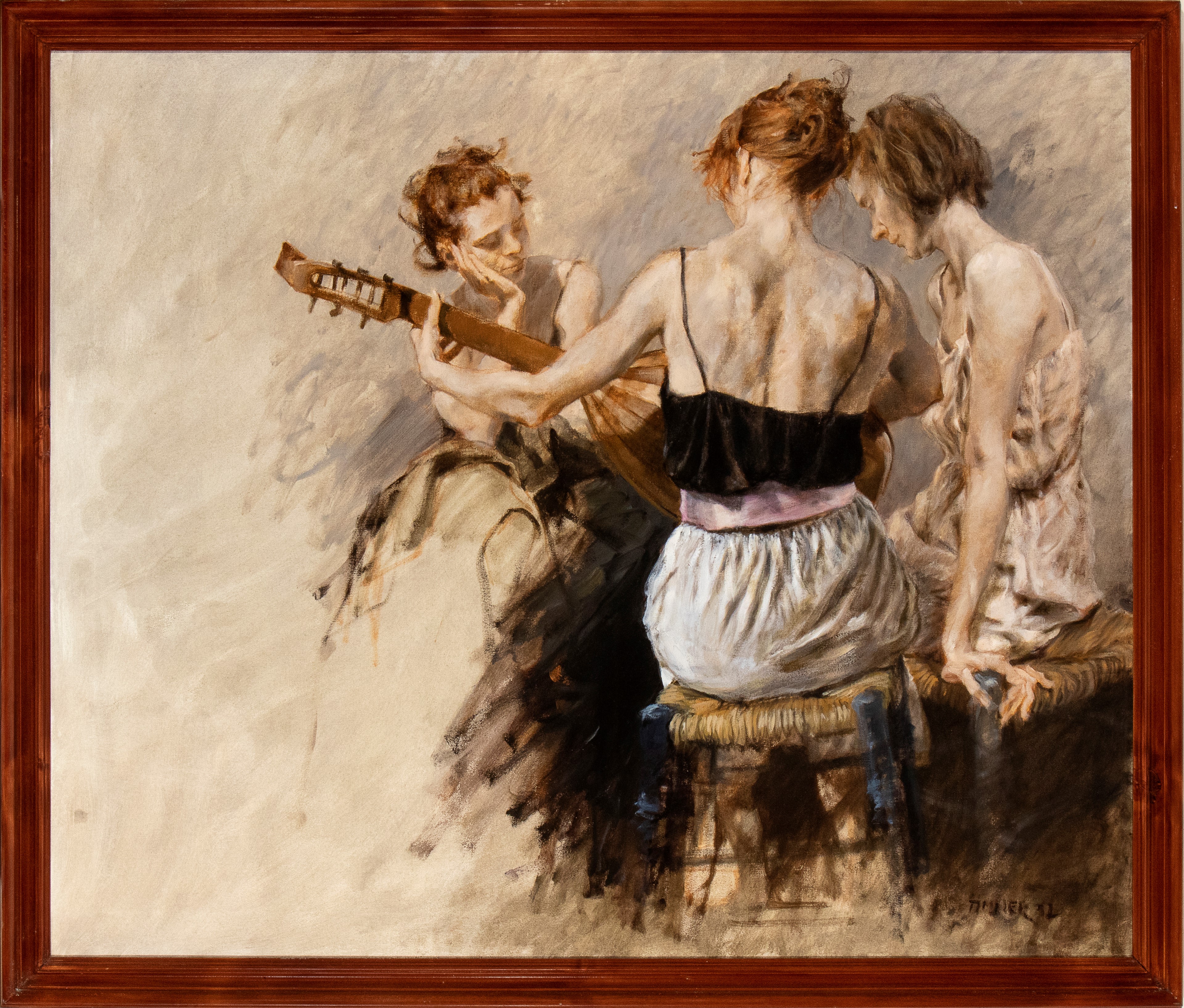 Carl Timner - Il concerto, olio su tela