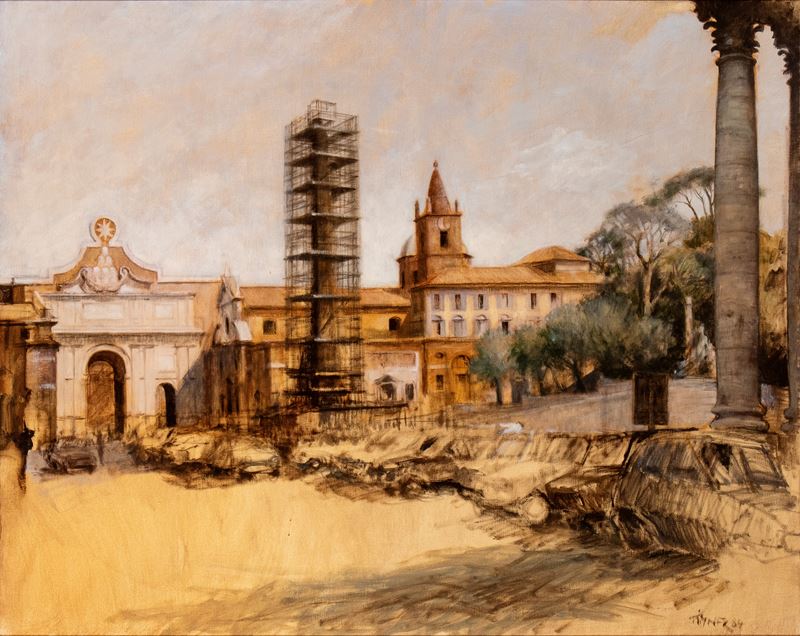 Carl Timner - Piazzale Flaminio a Roma