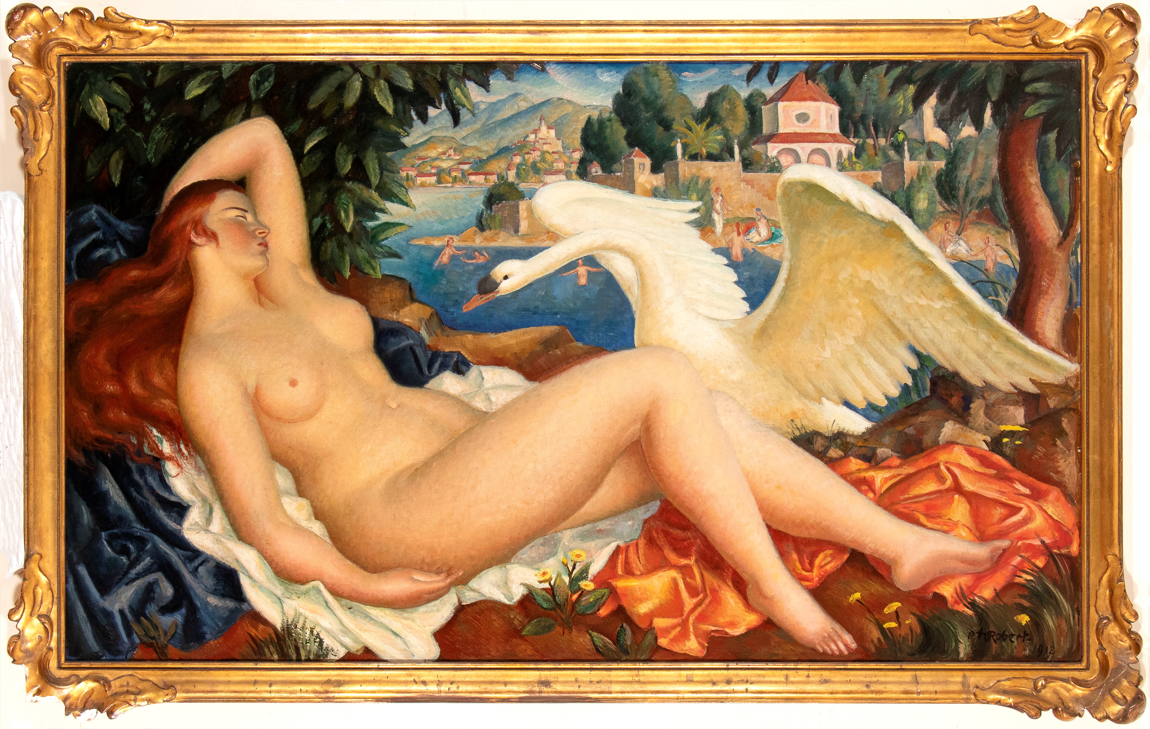 Paul-theophile Robert - Leda e il Cigno