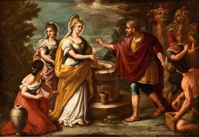 Artista Emiliano, XVIII Secolo - Rebecca al Pozzo