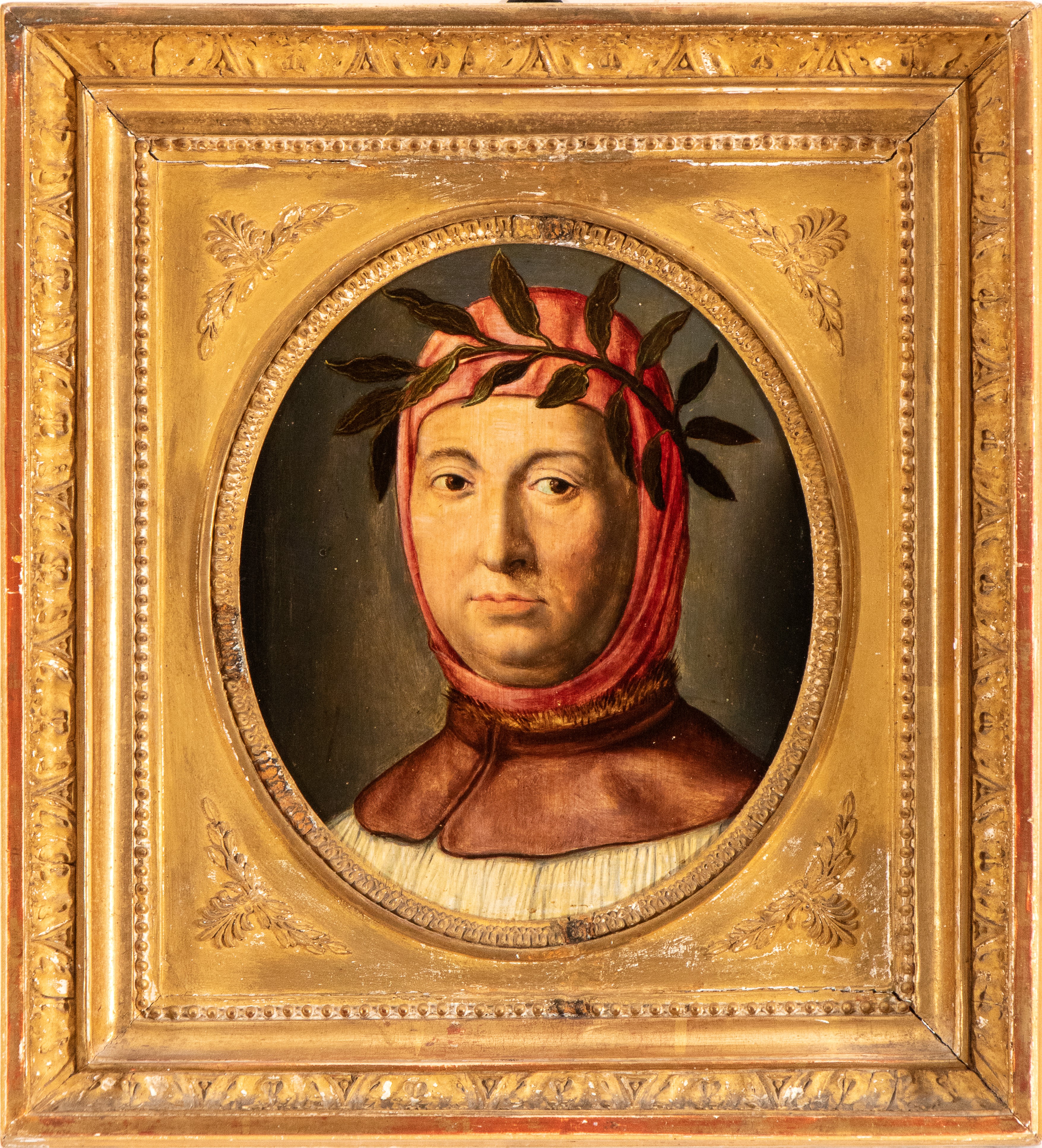 Artista Italiano, XVIII Secolo - Ritratto di Francesco Petrarca