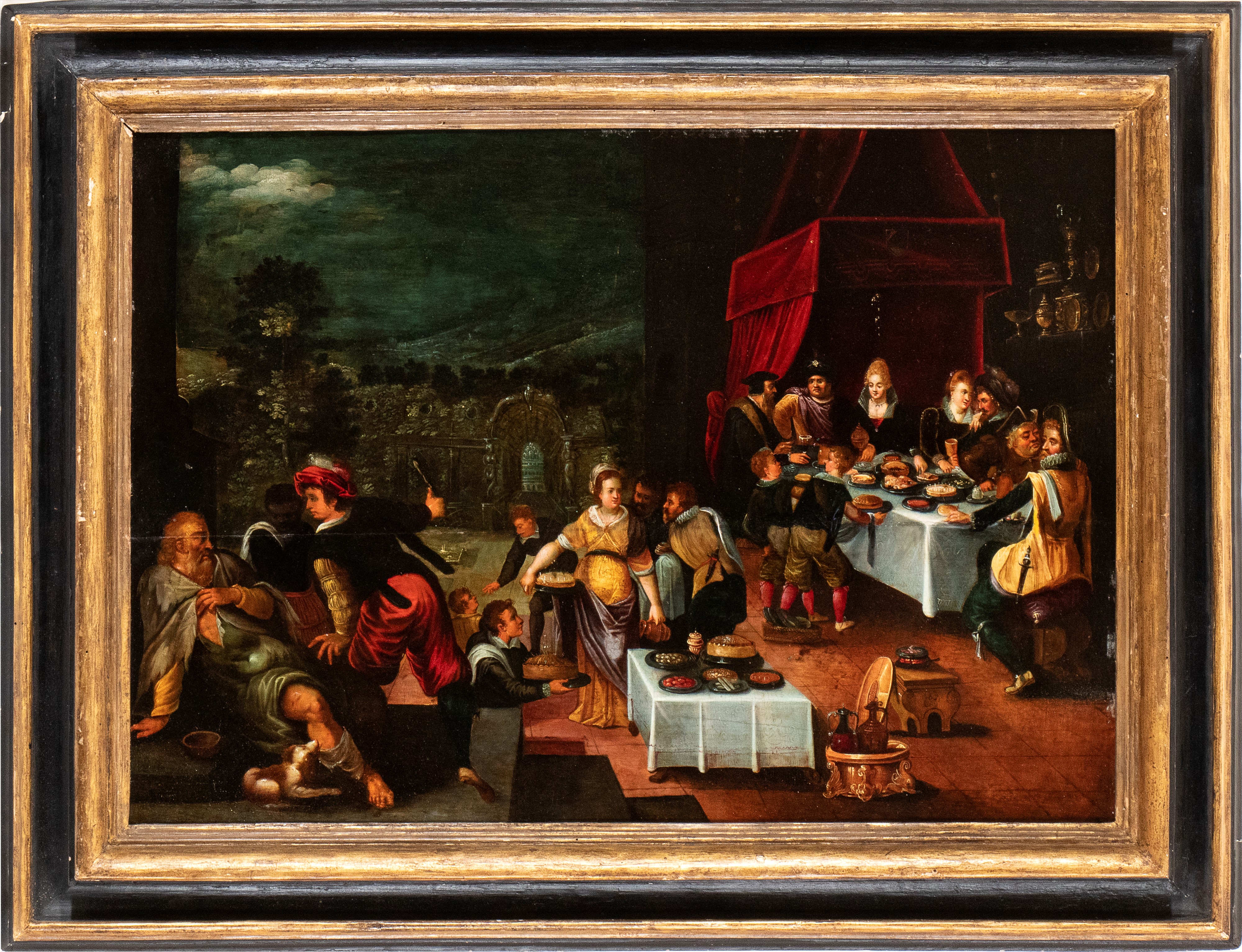 Frans Francken il Giovane - Lazzaro e il Ricco Epulone
