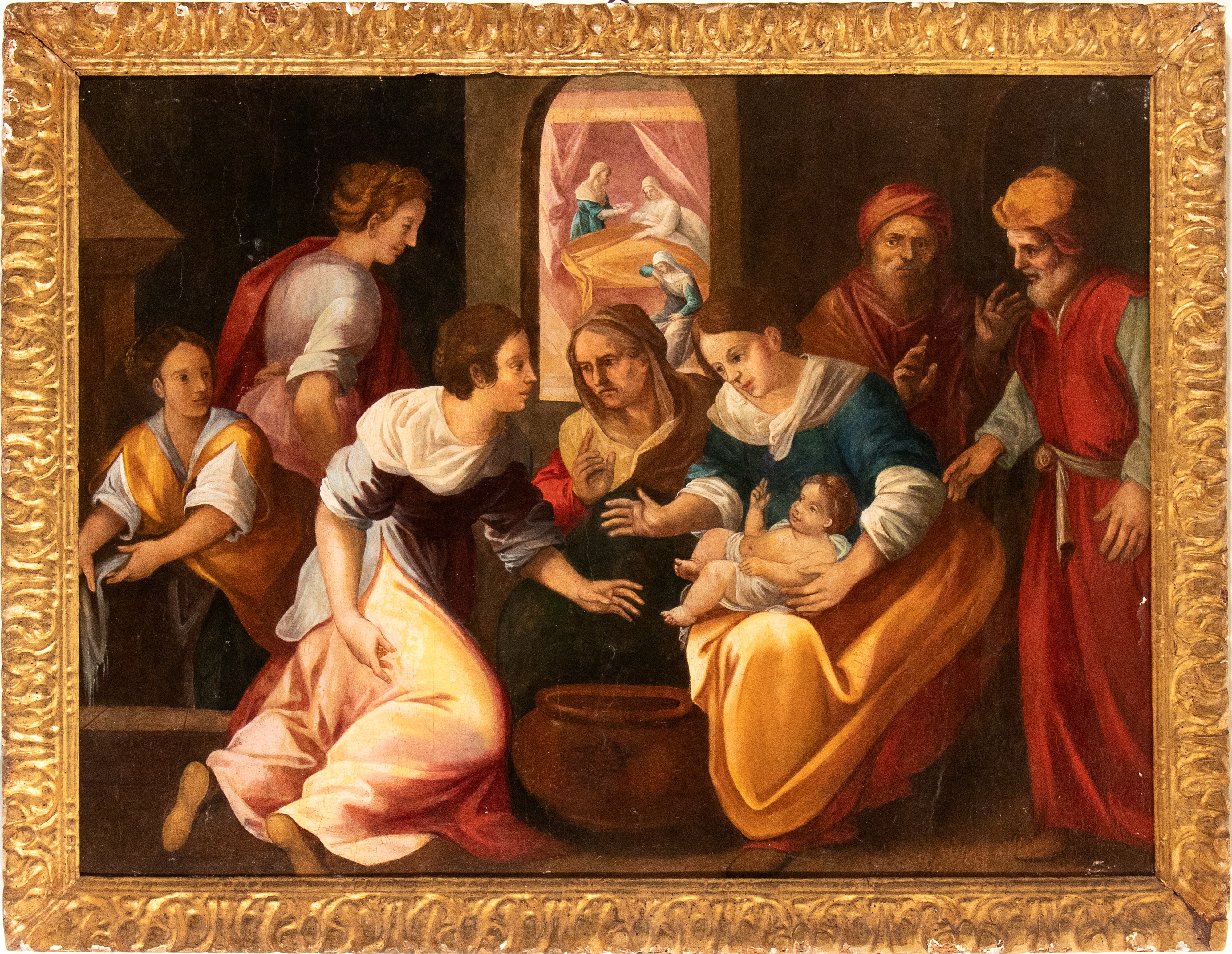 Artista Centro-italiano, XVI Secolo - Nascita della Vergine