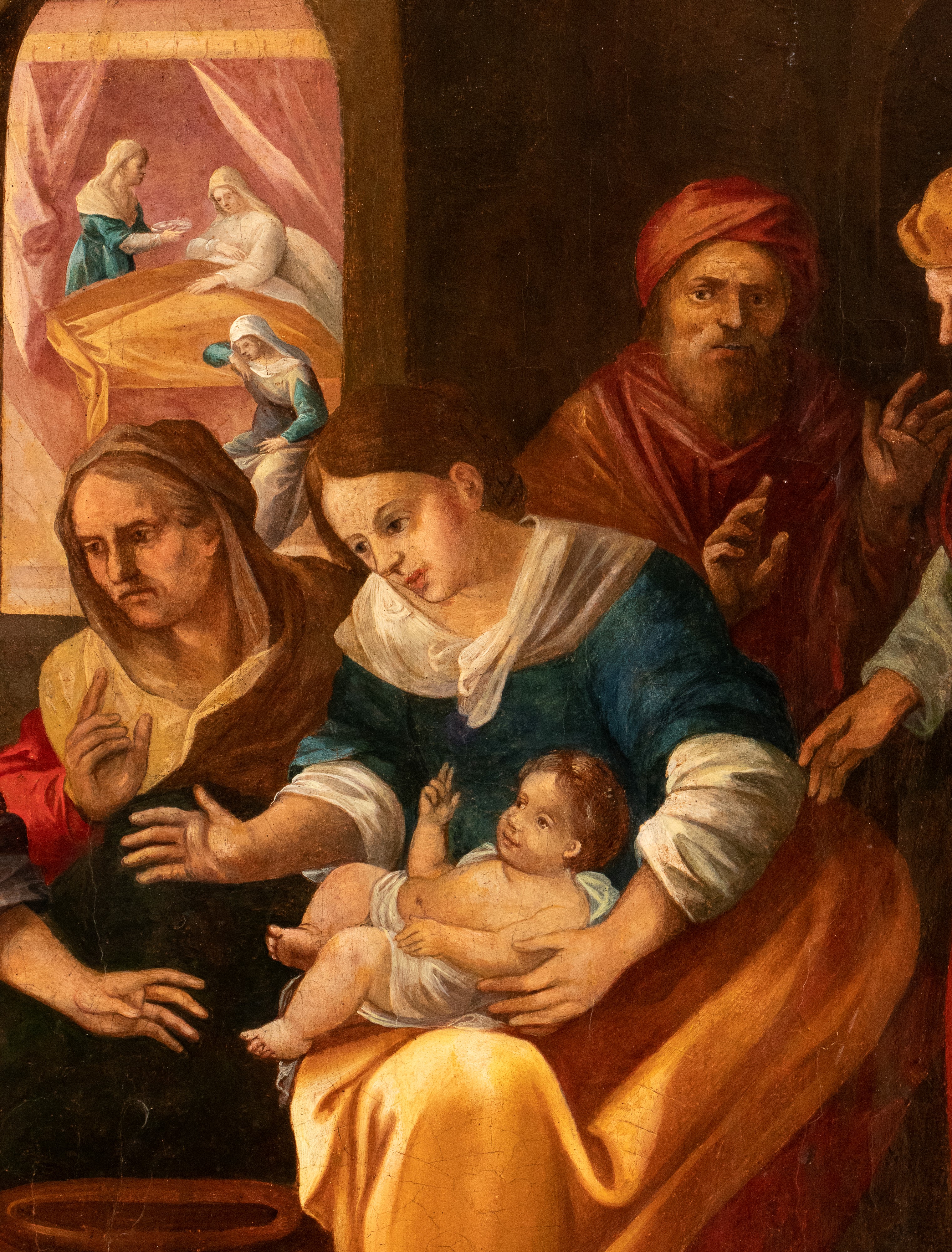 Artista Centro-italiano, XVI Secolo - Nascita della Vergine
