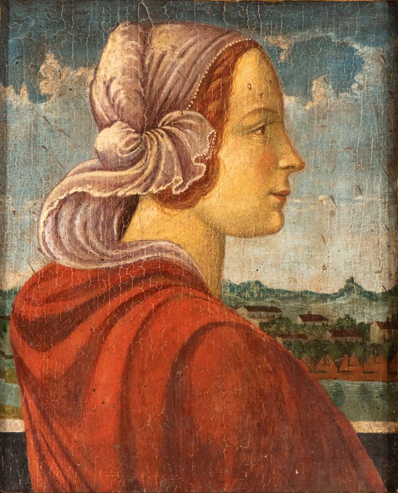 Cosimo Rosselli - Ritratto di Gentildonna di Profilo