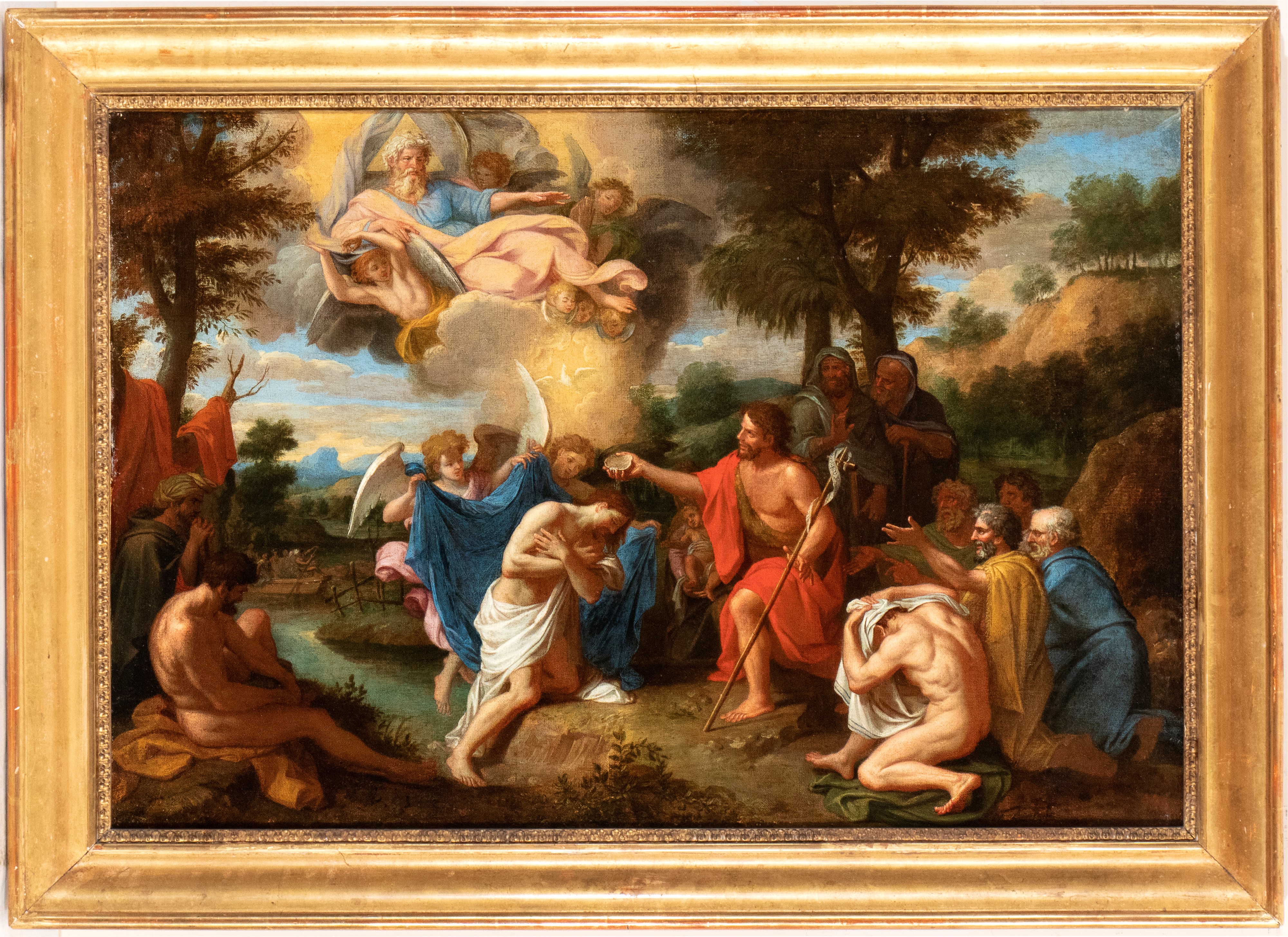 Artista Emiliano, XVII Secolo - Battesimo di Cristo