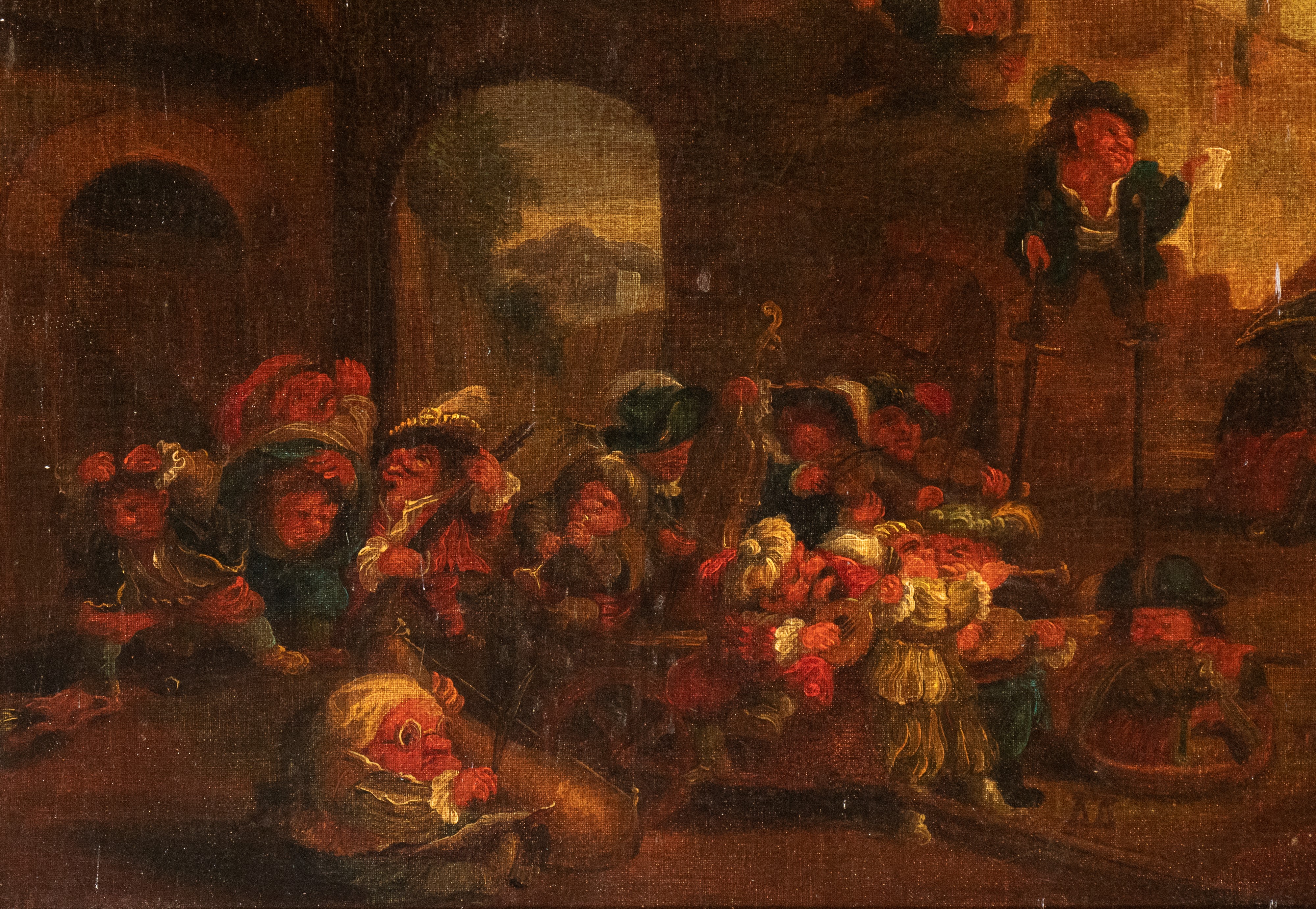 Faustino Bocchi - Festino di Nani in un Villaggio
