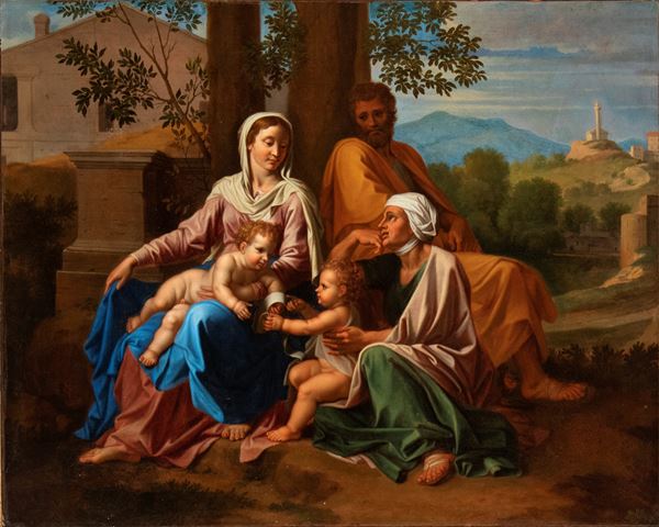 Nicolas Poussin - Sacra Famiglia con San Giovannino e Santa Elisabetta