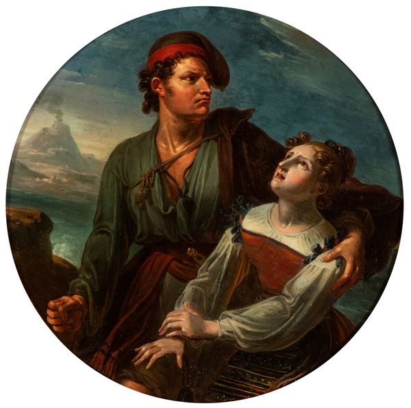 Artista napoletano, prima met&#224; XIX secolo - Masaniello protects Parthenope