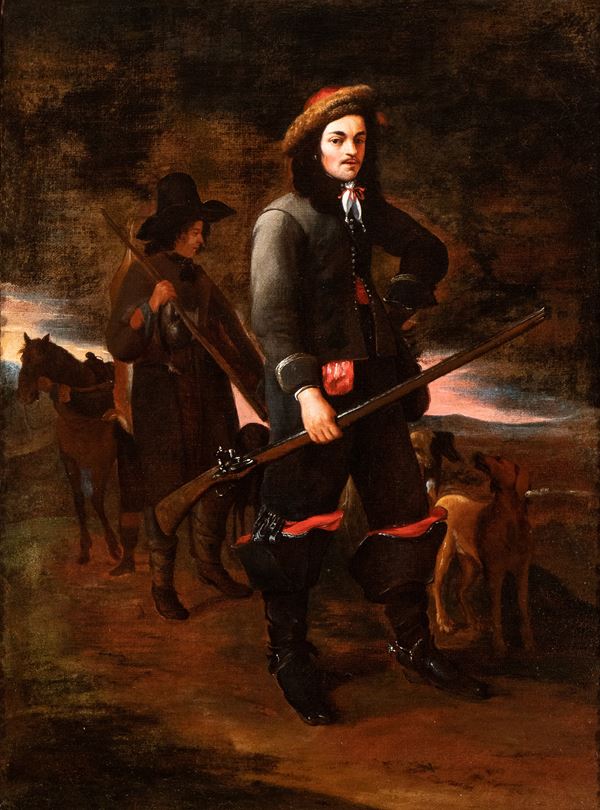 Michiel  Sweerts - Two hunters with dogs
