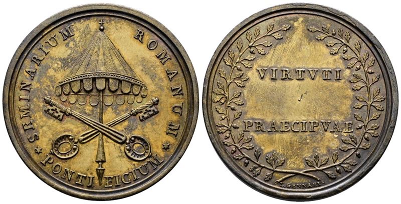 Luigi Gennari, Medaglia commemorativa per il Seminario Romano Pontificio (1805)