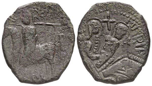 MILETO. Ruggero I gran conte (1085-1101). Trifollaro. Cu. Mir 497. R. qBB