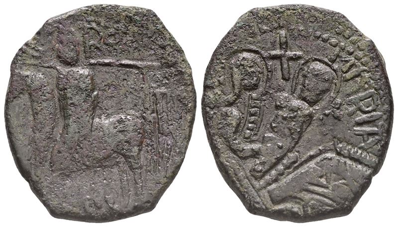Mileto. Ruggero i Gran Conte (1085-1101). Trifollaro. Cu. Mir 497. R. Qbb