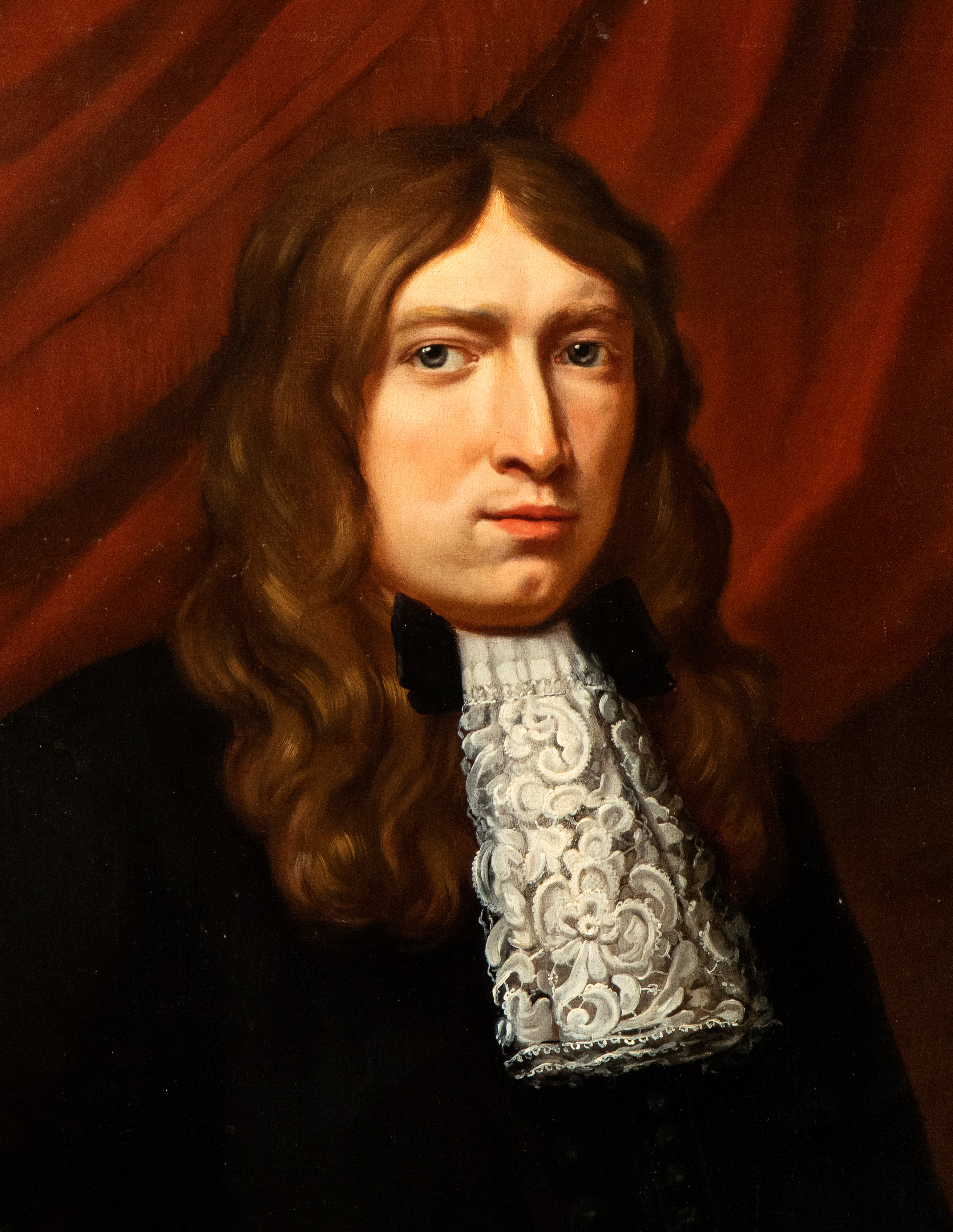 Artista Fiammingo, Fine XVII - Inizio XVIII Secolo - Ritratto di Gentiluomo