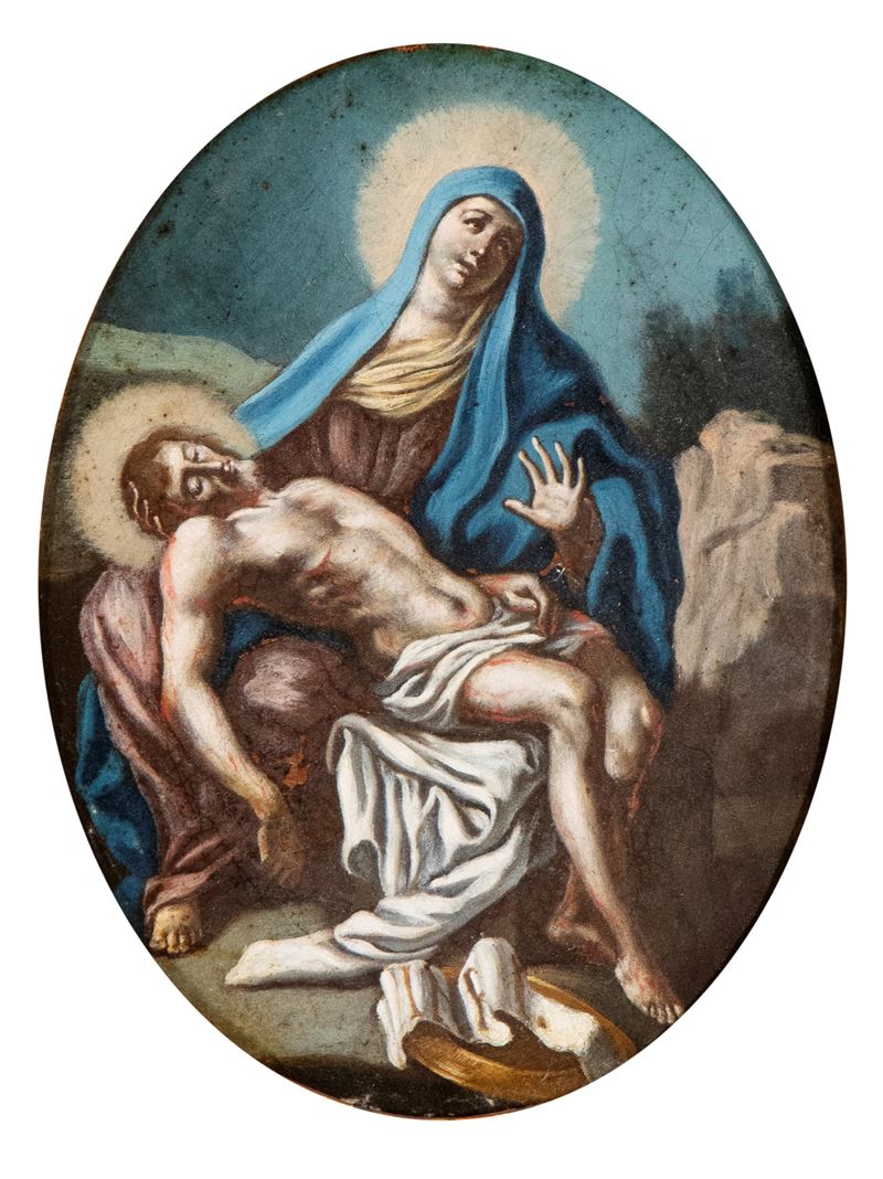 Artista Napoletano, XVIII Secolo - Pietà
