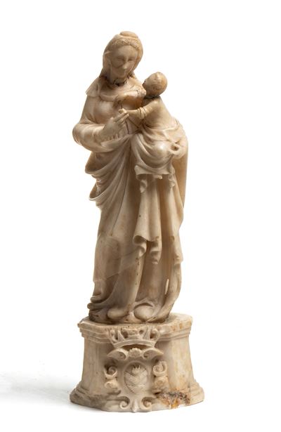 Statua in Alabastro Raffigurante Madonna di Trapani