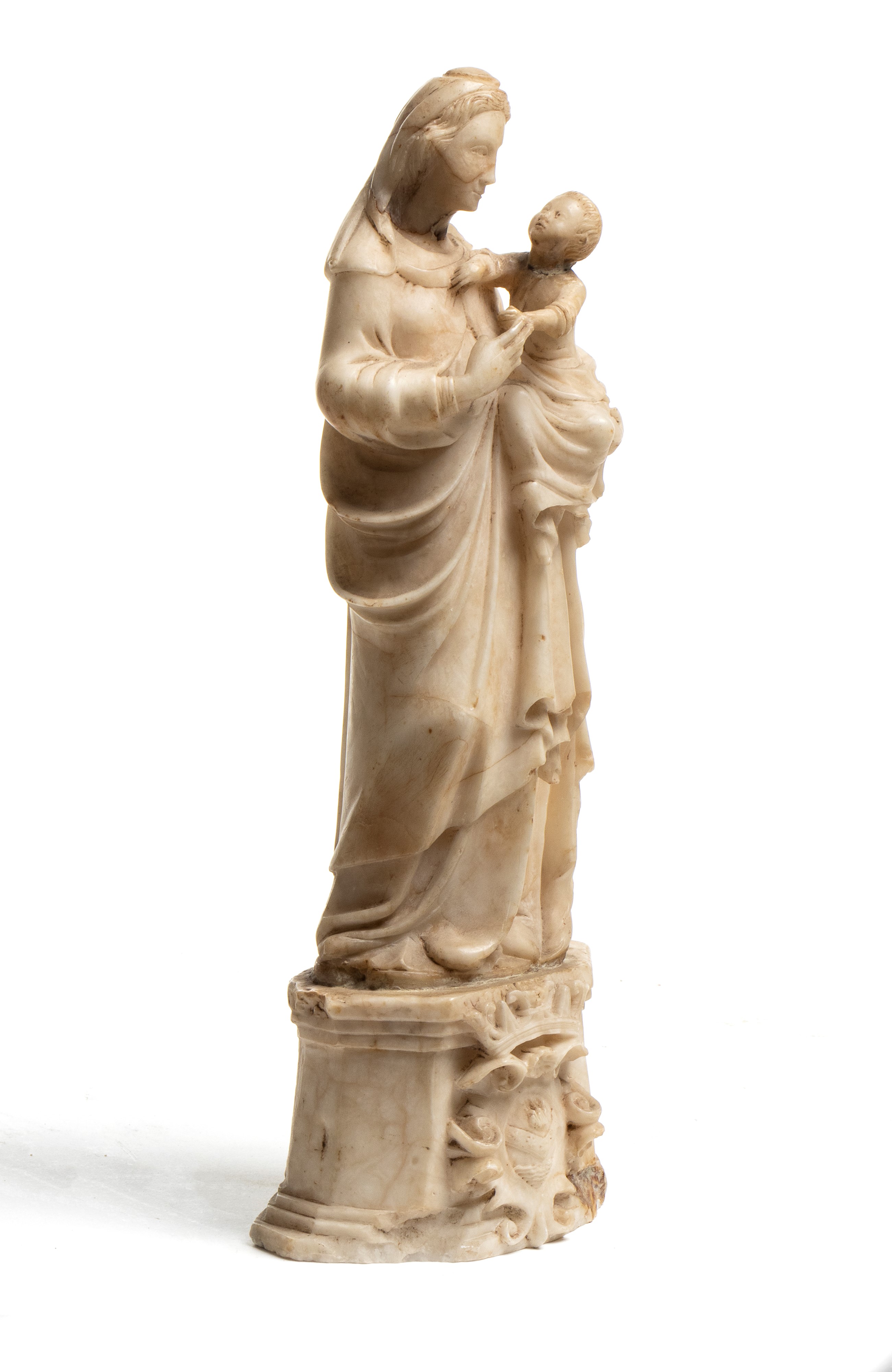 Statua in Alabastro Raffigurante Madonna di Trapani