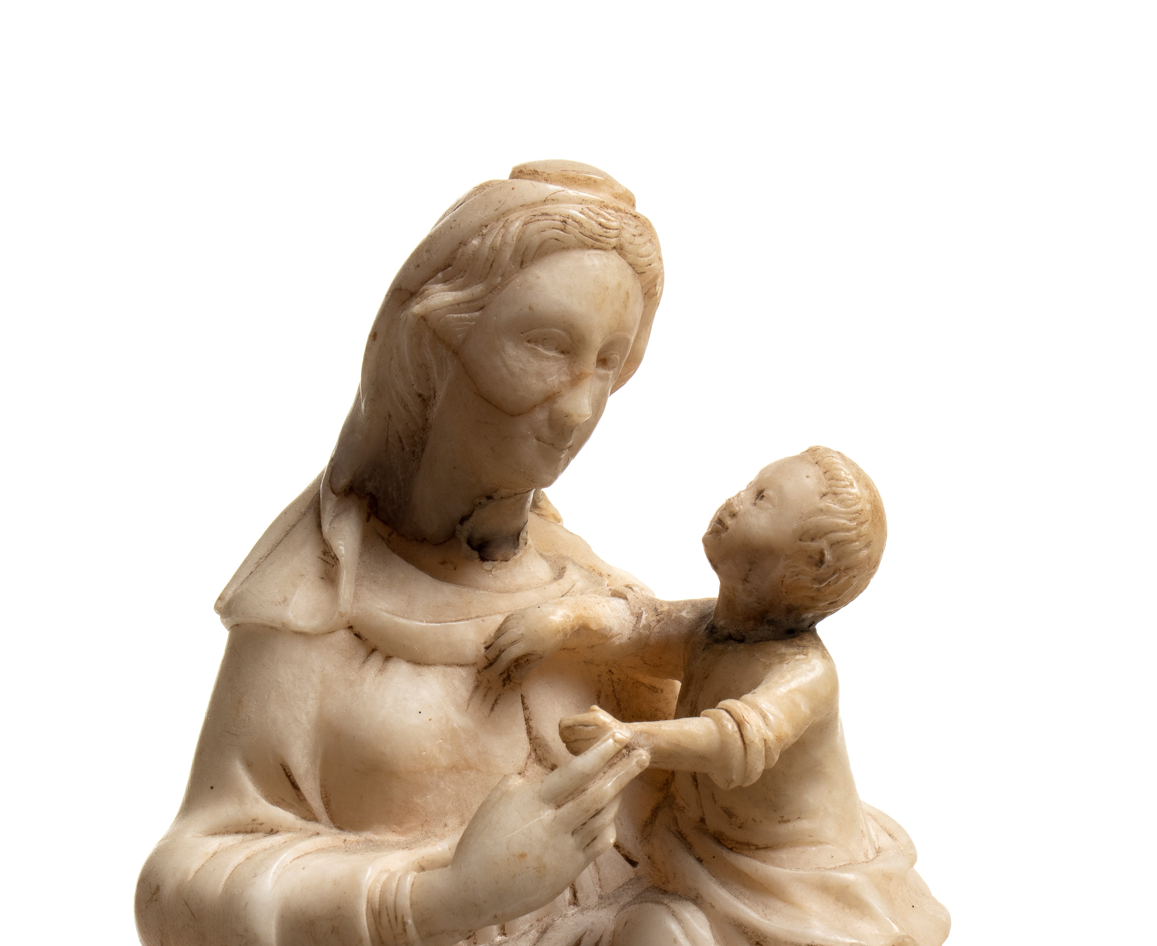 Statua in Alabastro Raffigurante Madonna di Trapani