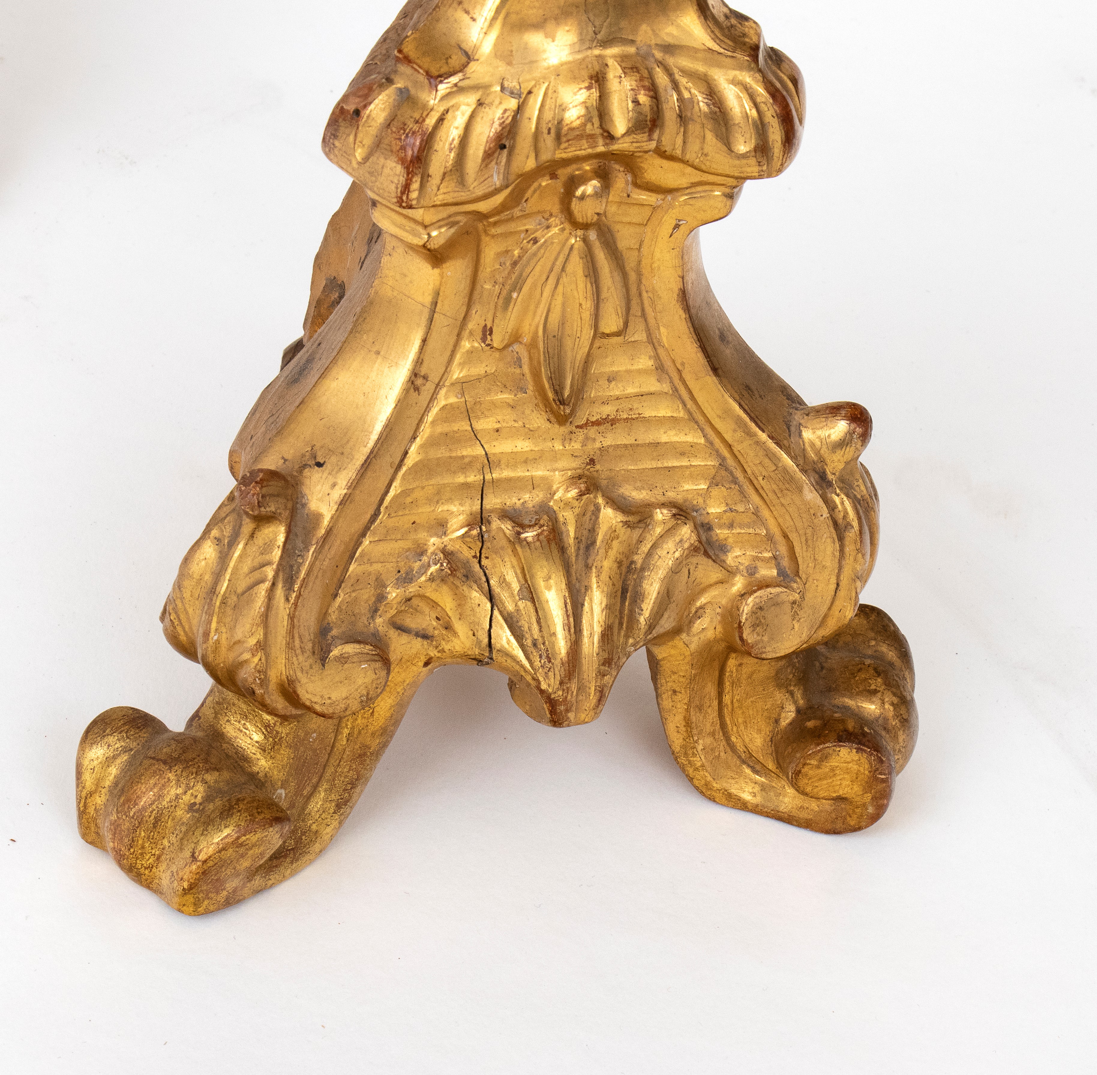 Coppia di Candelabri Dorati Italiani