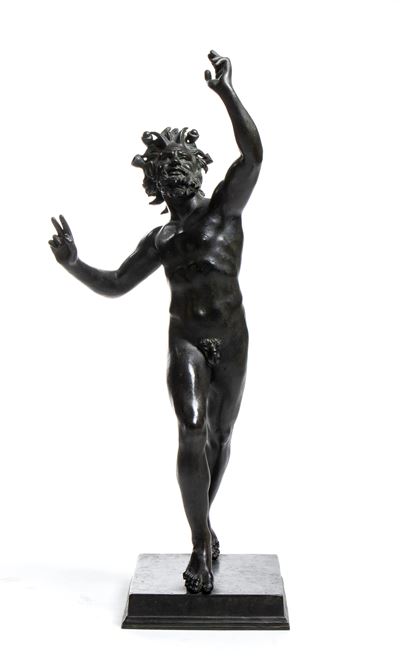 Scultura in Bronzo del Fauno Danzante di Pompei