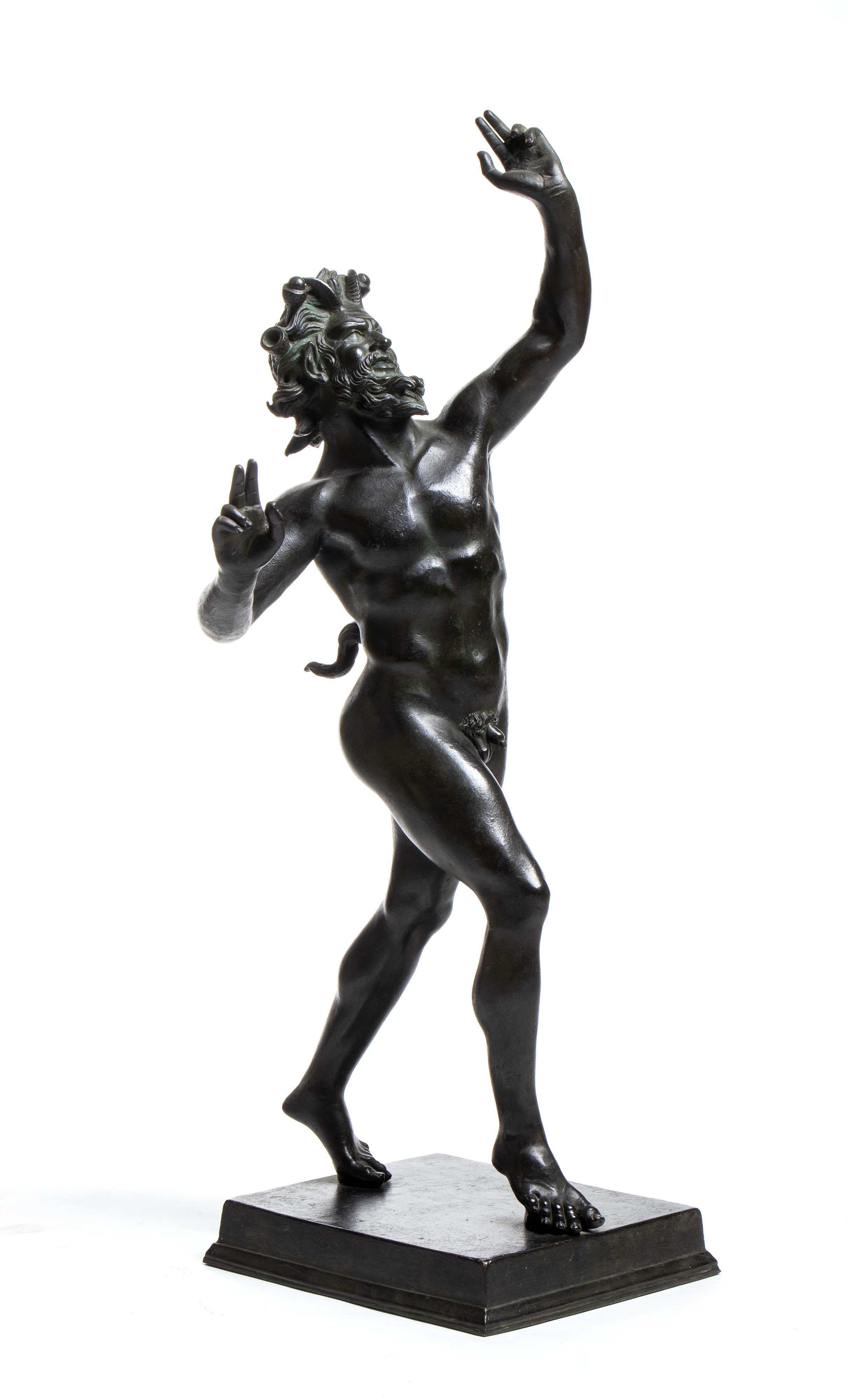 Scultura in Bronzo del Fauno Danzante di Pompei