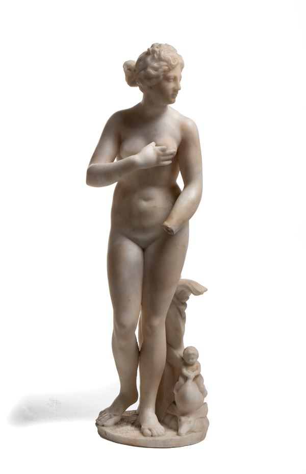 Italian Carrara marble sculpture