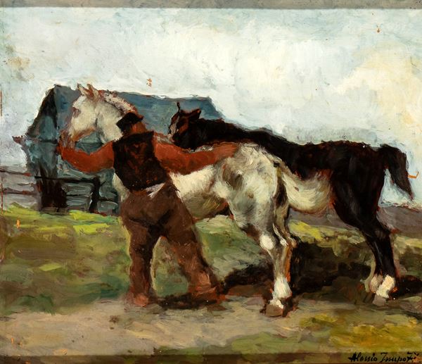 ALESSIO IUSSUPOFF - Sheperd with oxen