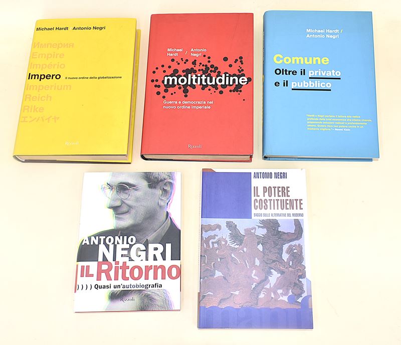 Opere di Antonio Negri sulla società e sulla politica - 5 volumi