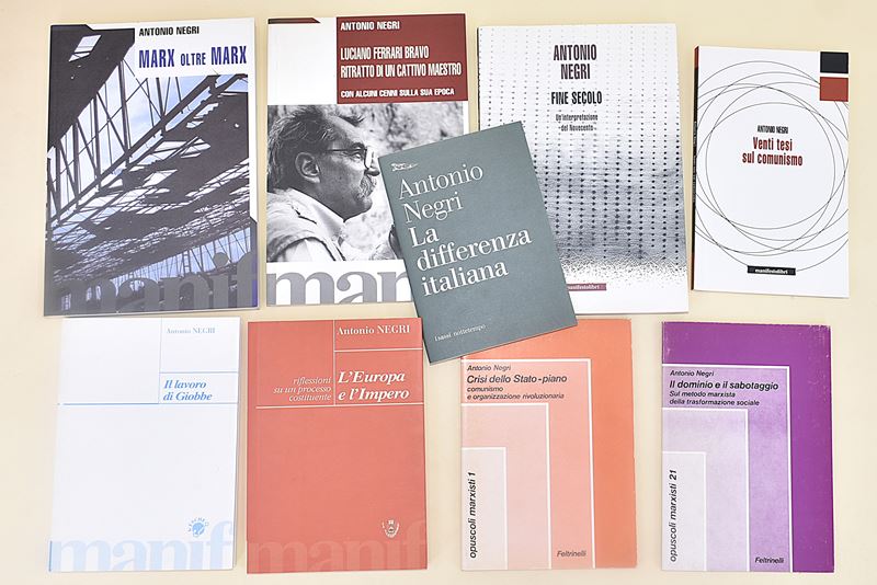 Opere di Antonio Negri sull'Europa, sullo Stato e su Marx - 9 volumi