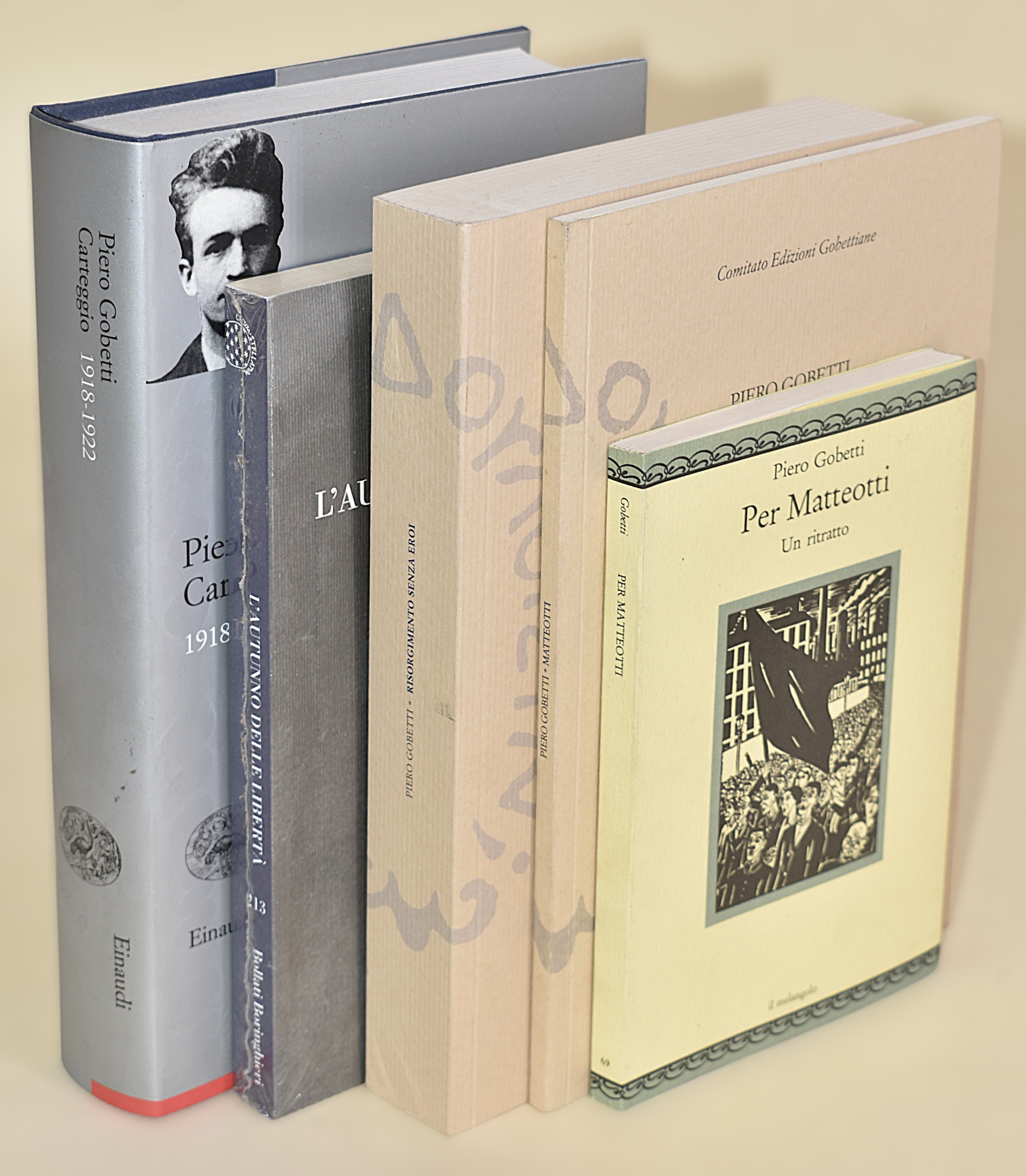 Opere su e di Pietro Gobetti - 5 volumi