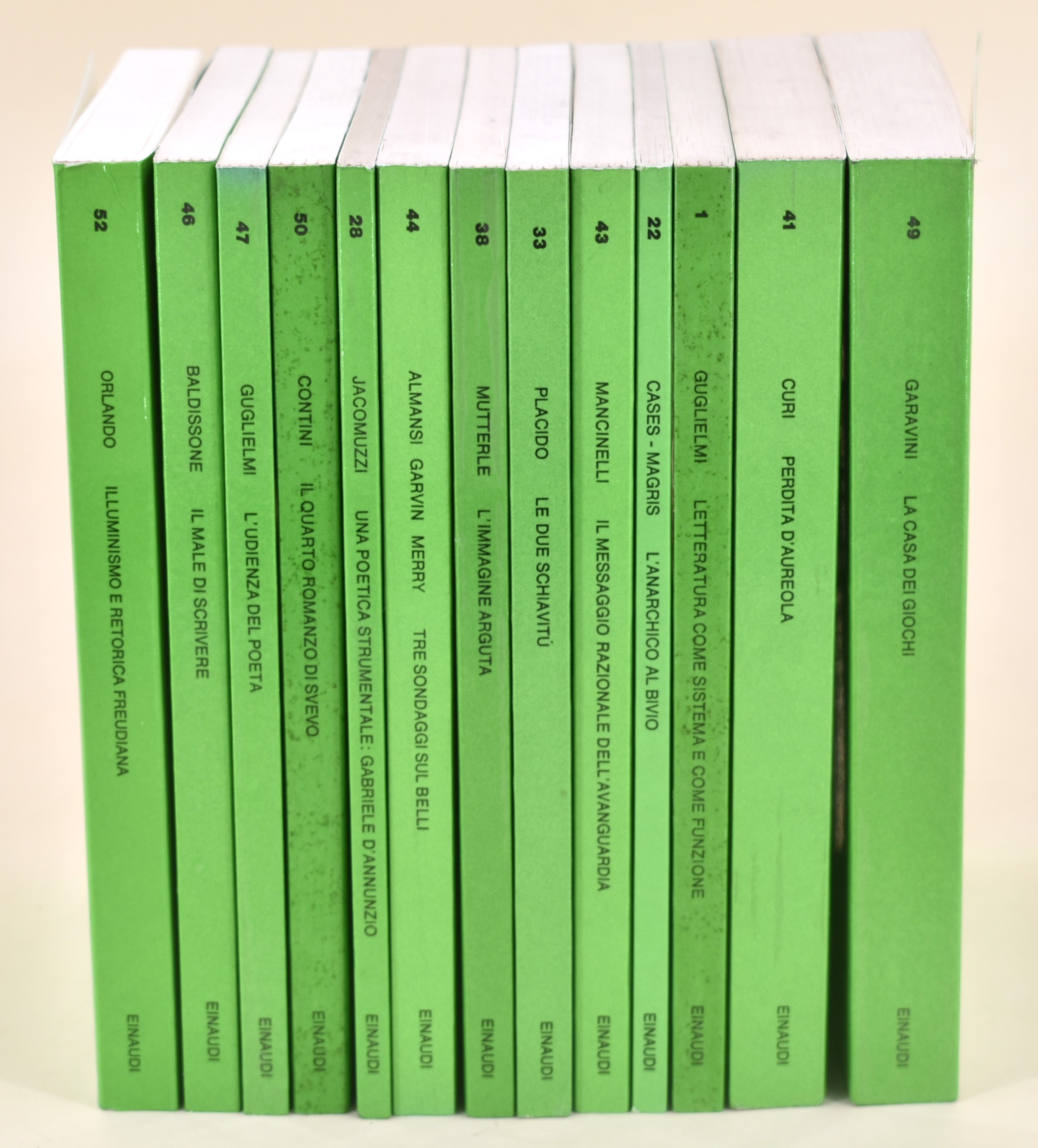 Collezione "collana la Ricerca Critica" Edita da Einaudi - 13 Volumi