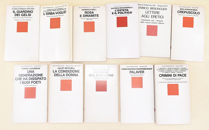 Collana "Nuovo Politecnico" edita da Einaudi - 11 volumi