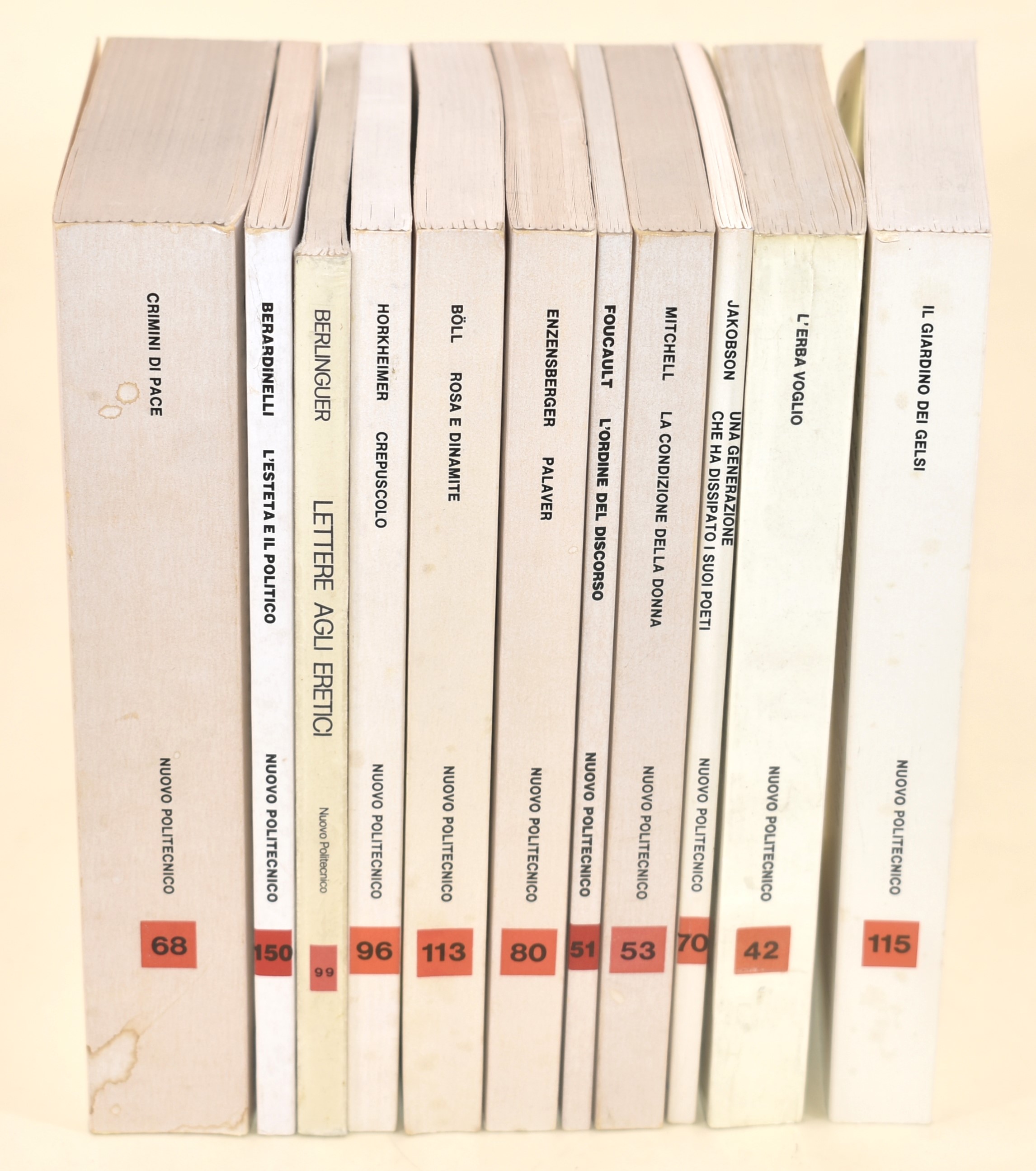 Collana "Nuovo Politecnico" edita da Einaudi - 11 volumi