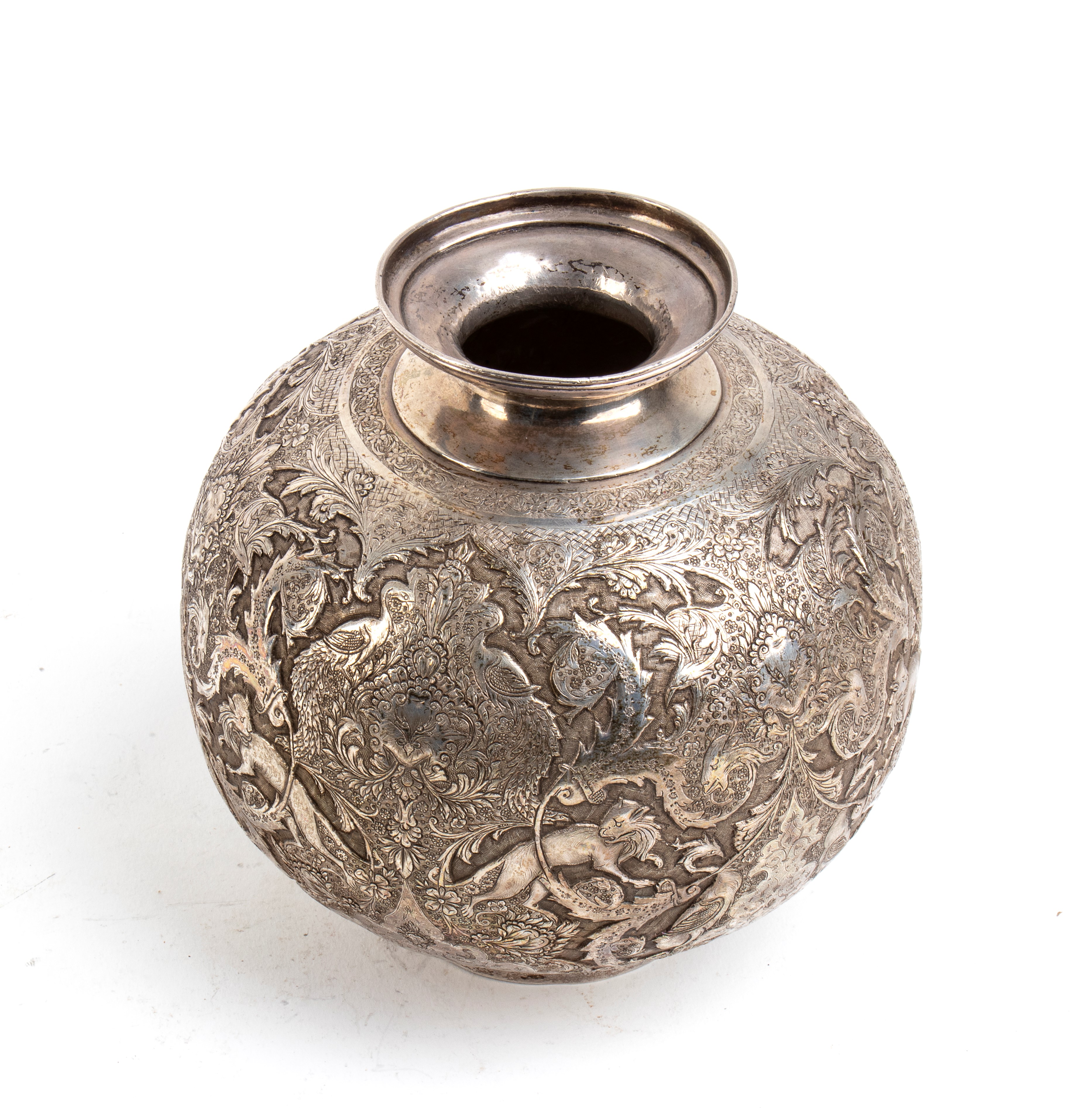 Vaso persiano in argento