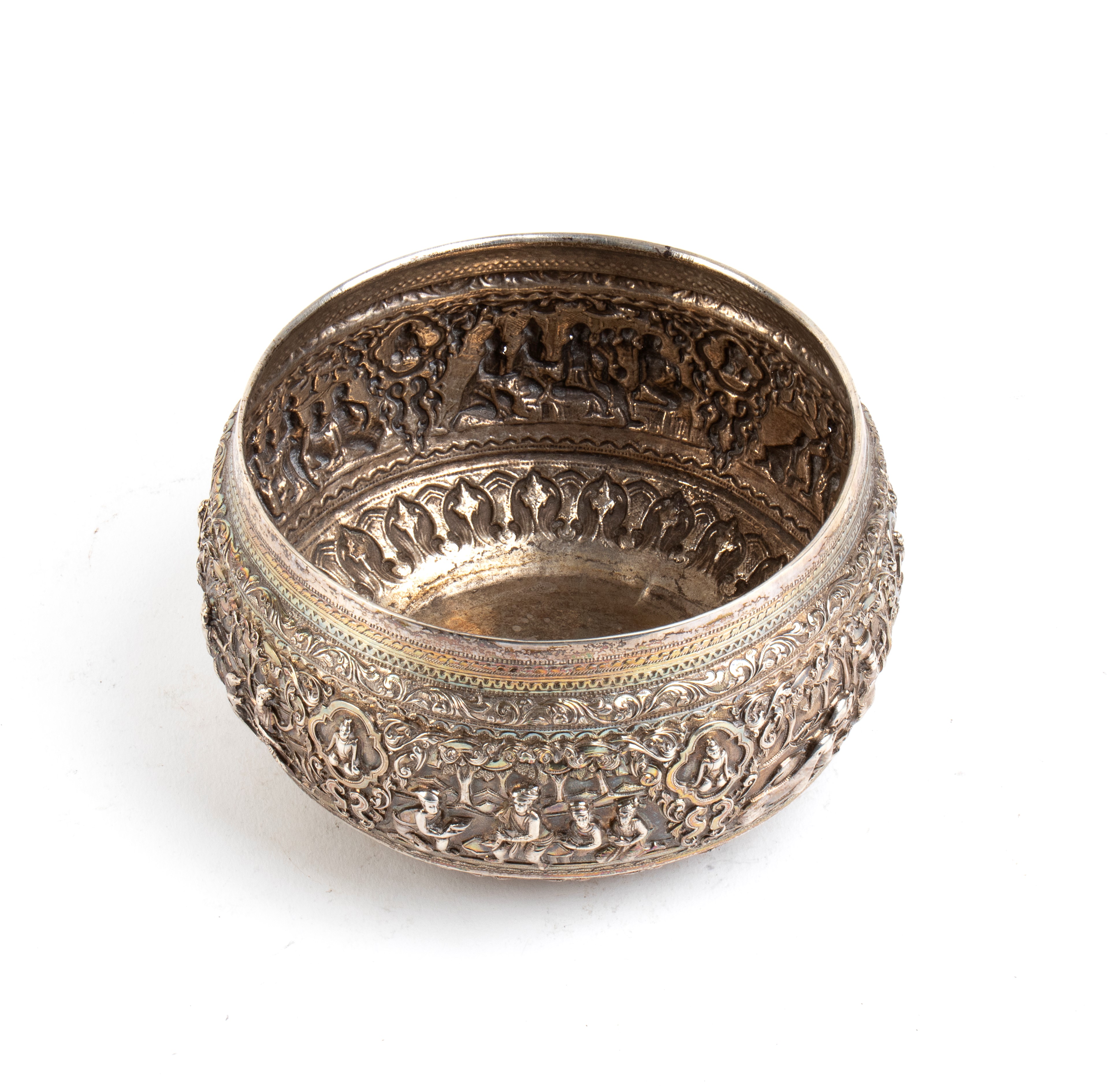 Ciotola Thabeik birmana in argento