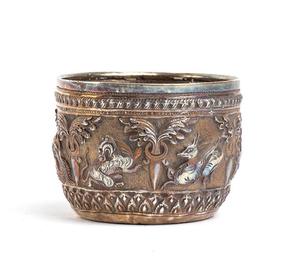 Burma Thabeik solid silver bowl