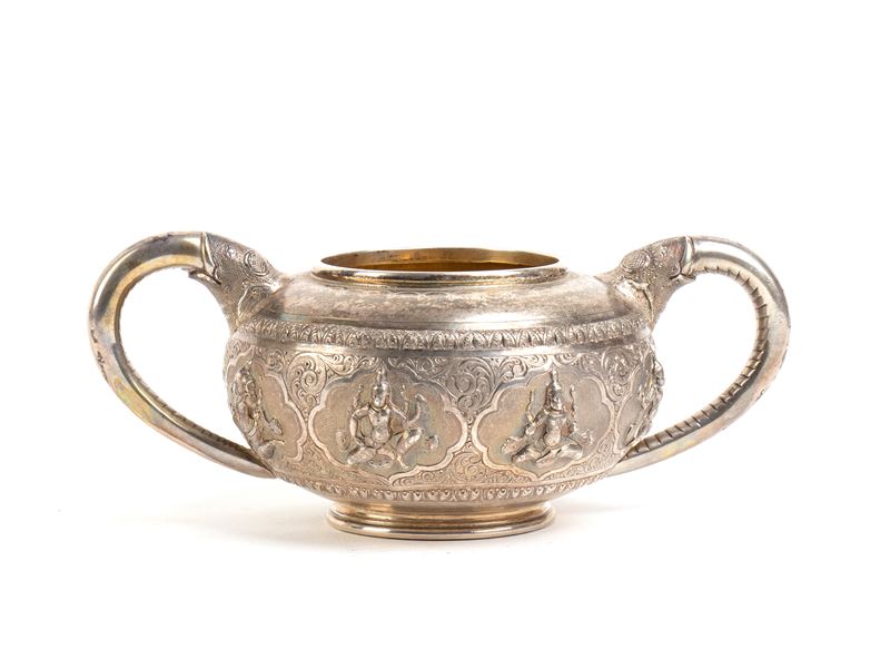 Tazza indiana in argento