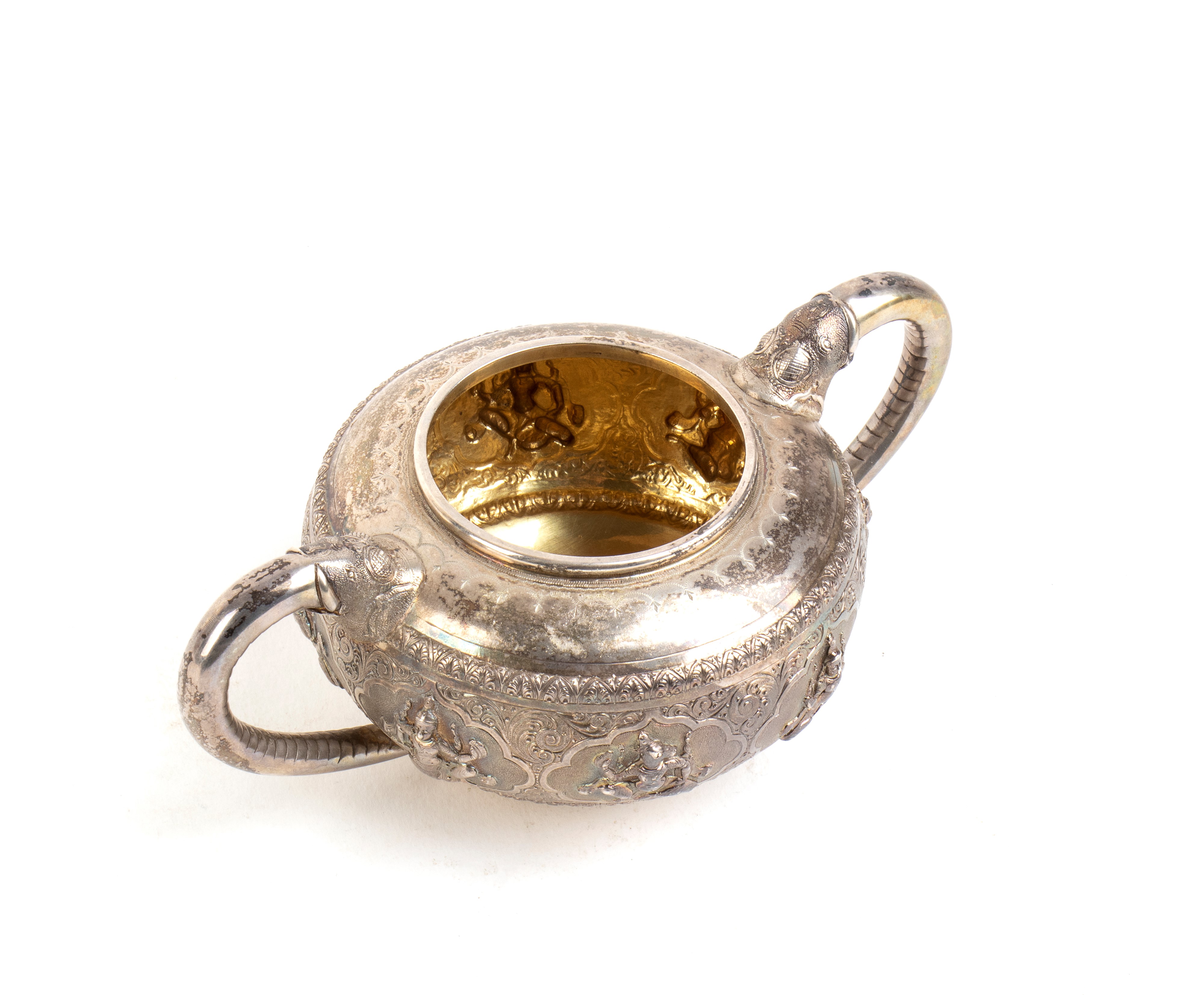 Tazza indiana in argento