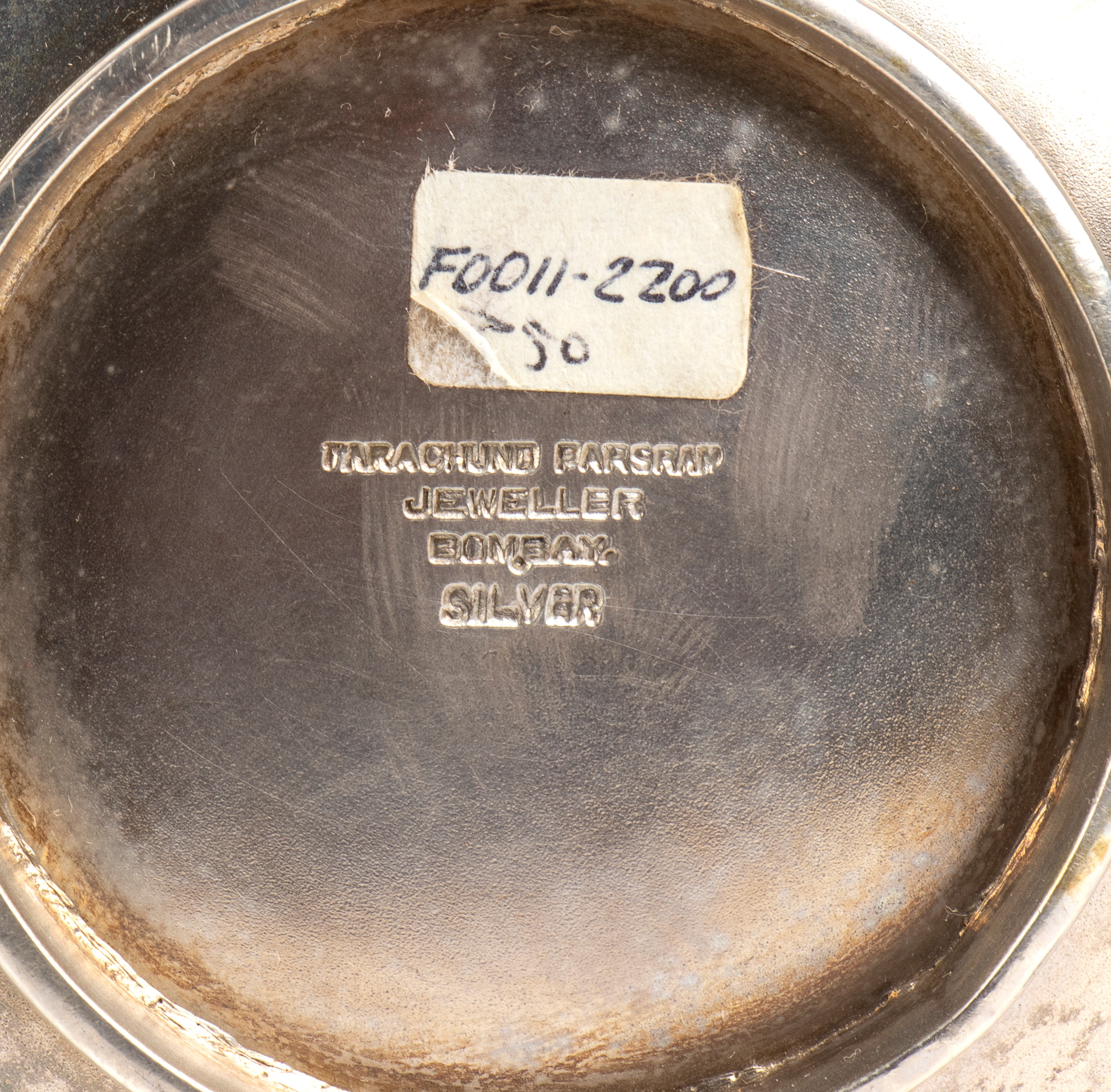 Tazza indiana in argento