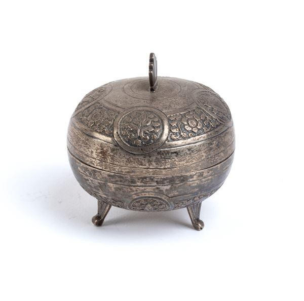 Solid silver Indian box