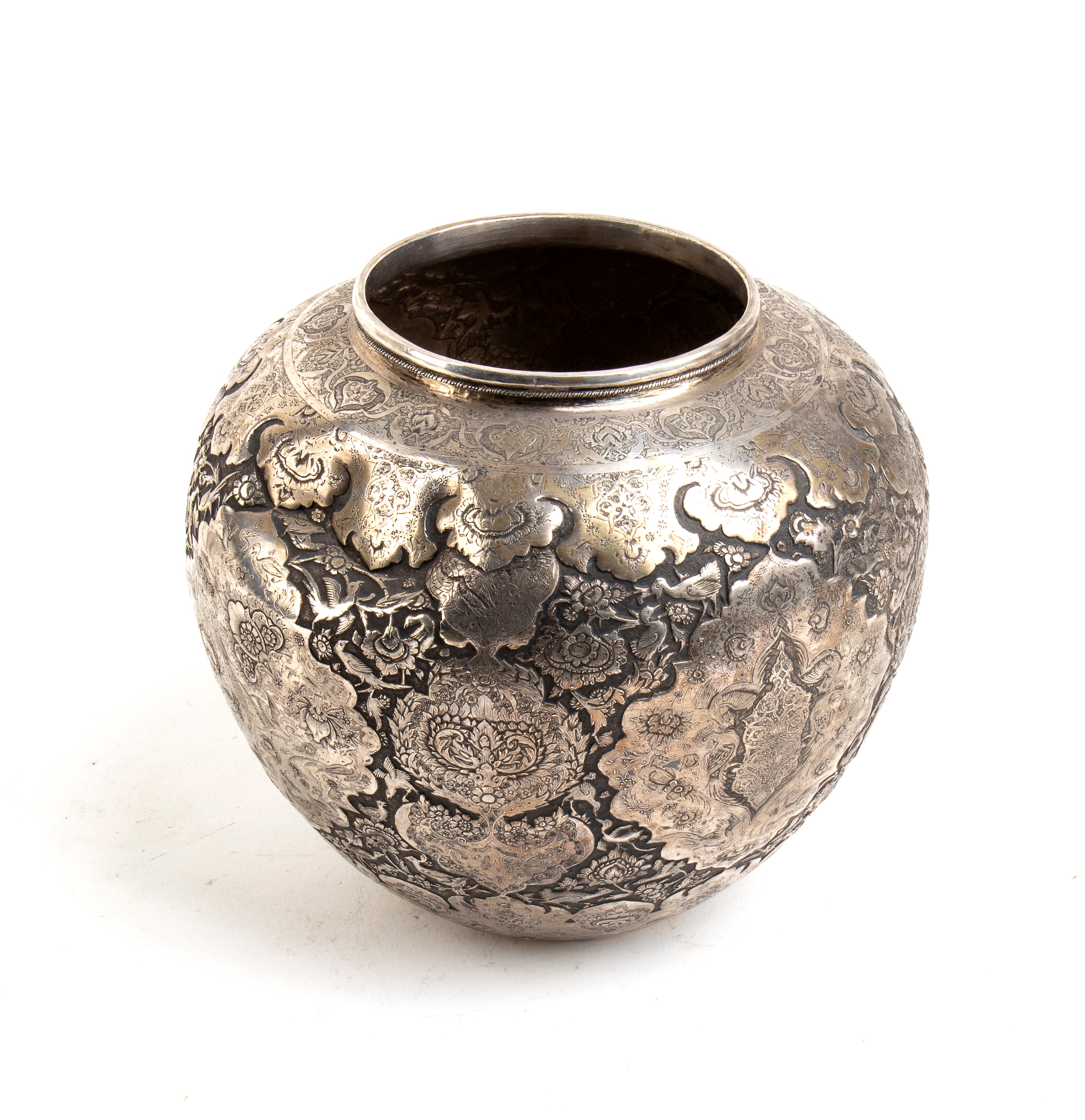 Vaso indiano in argento