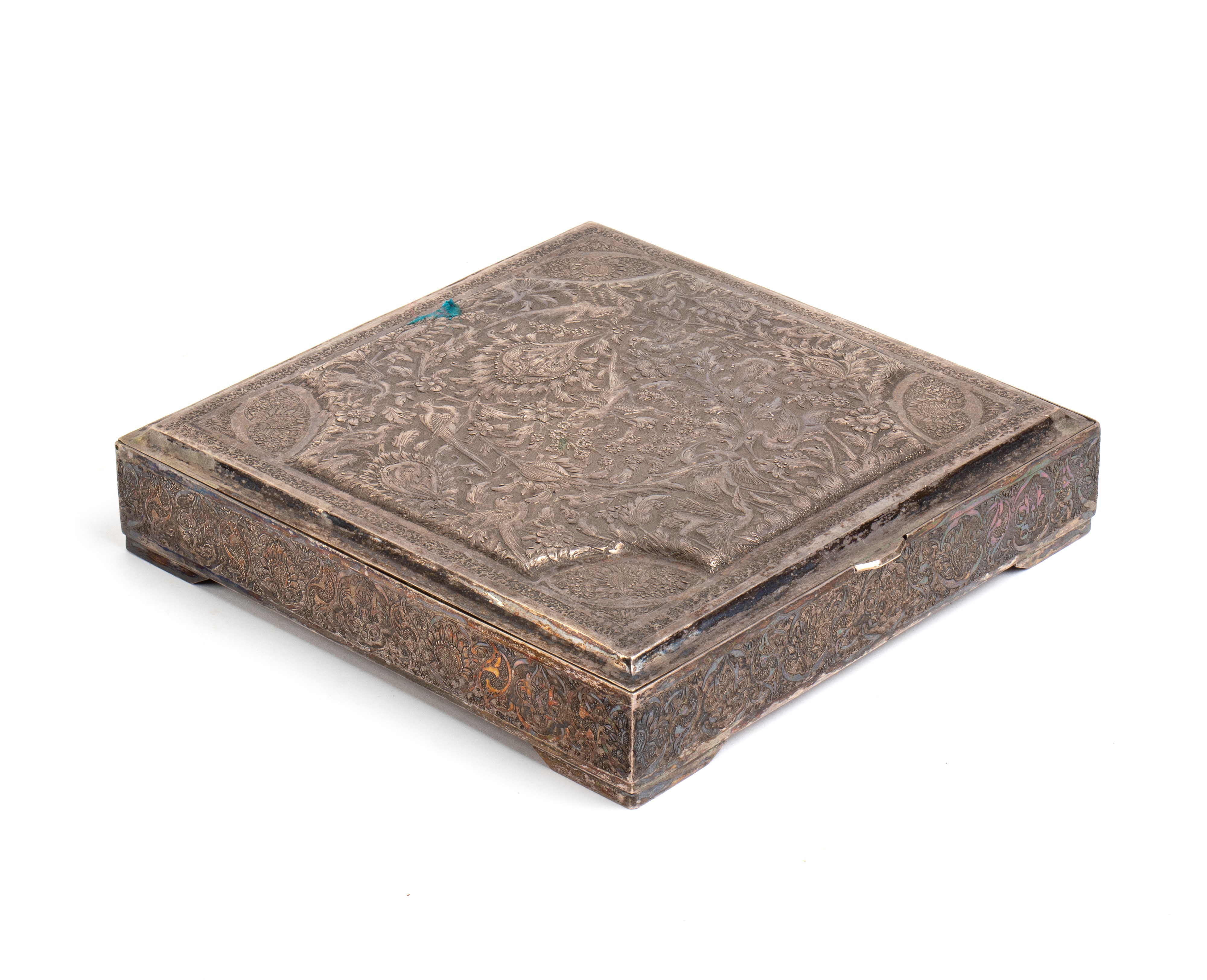 Scatola indiana in argento