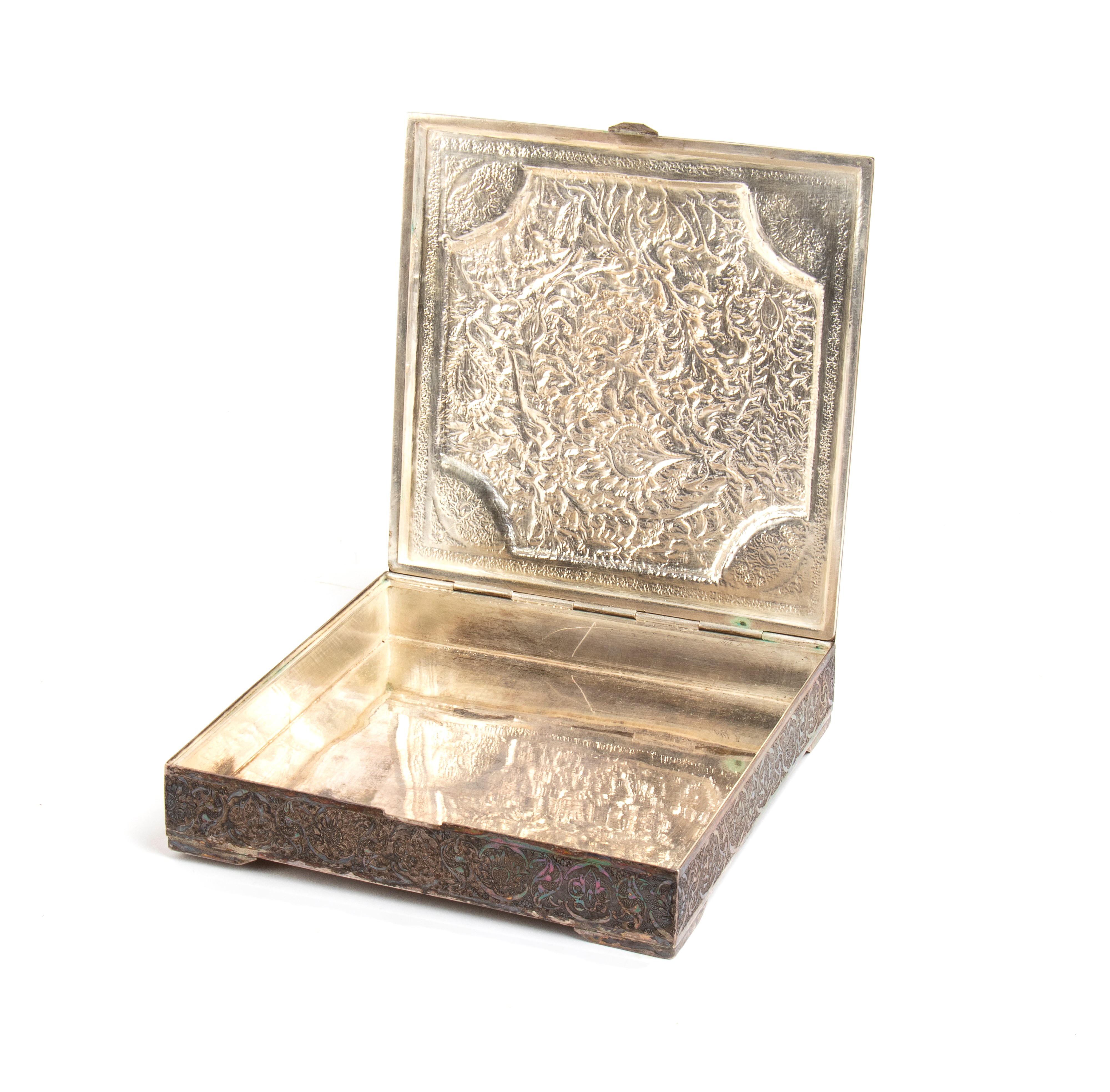 Scatola indiana in argento