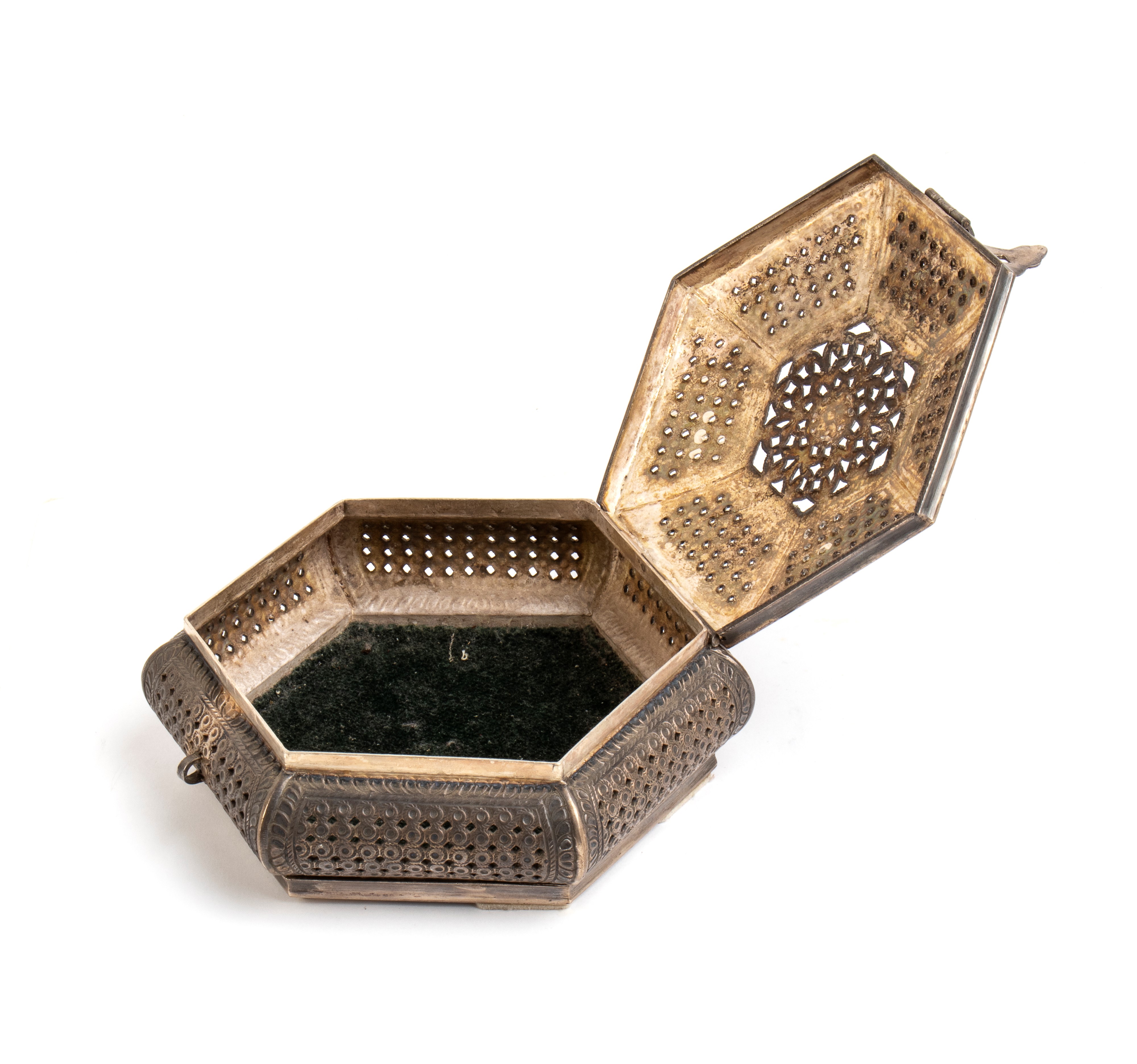 Scatola indiana in argento