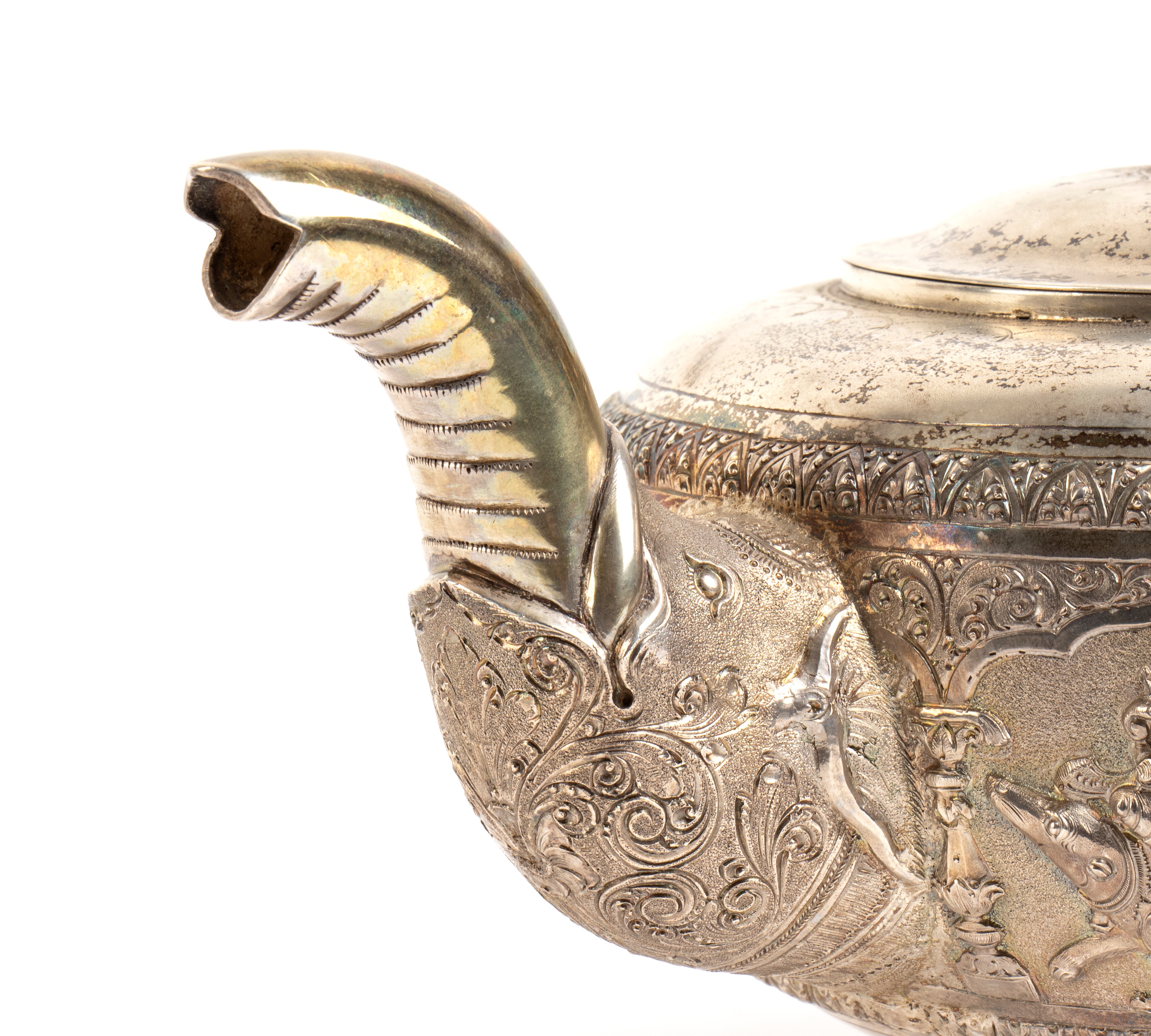 Teiera indiana in argento