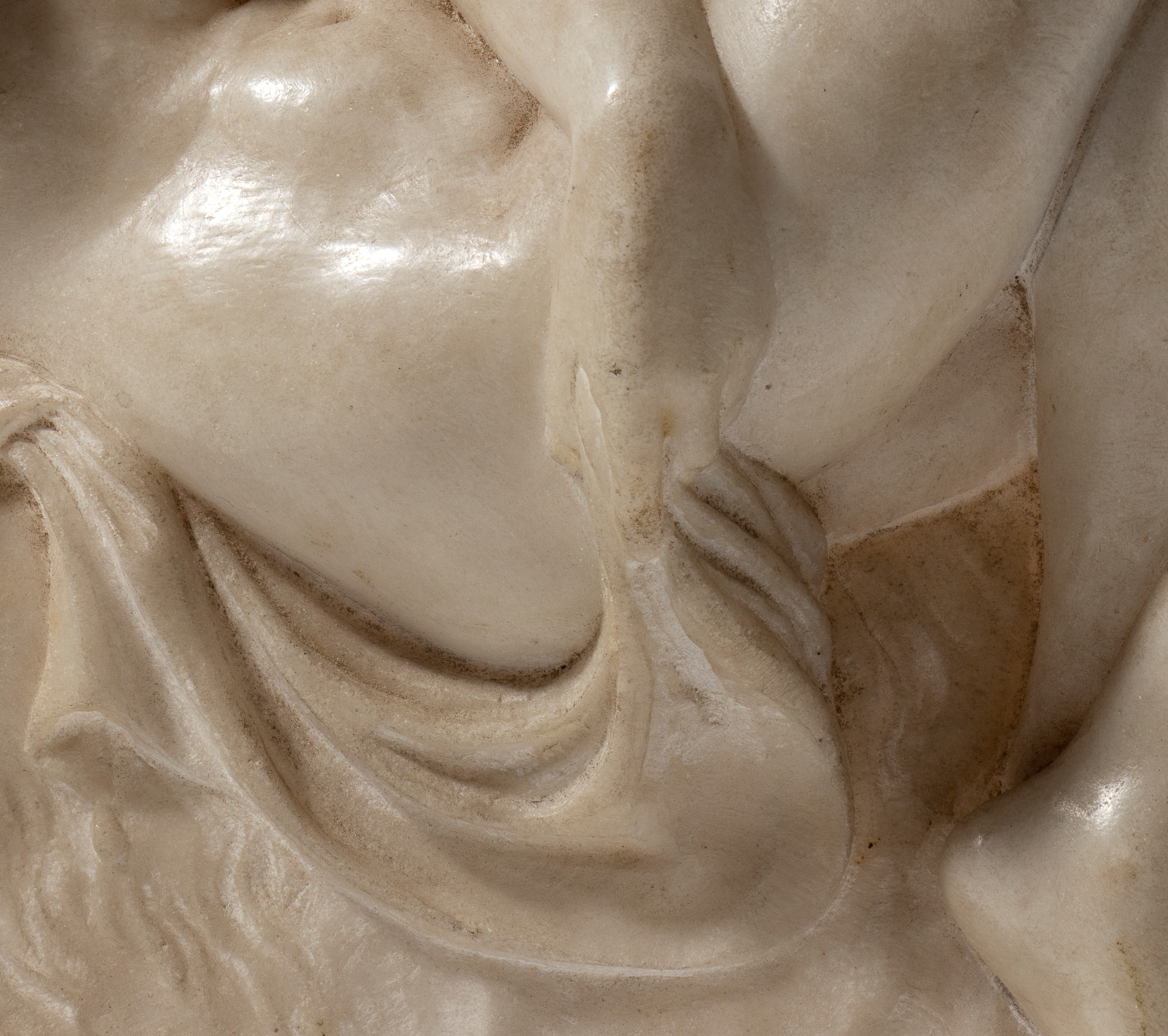 Bassorilievo in marmo raffigurante scena mitologica, XIX secolo