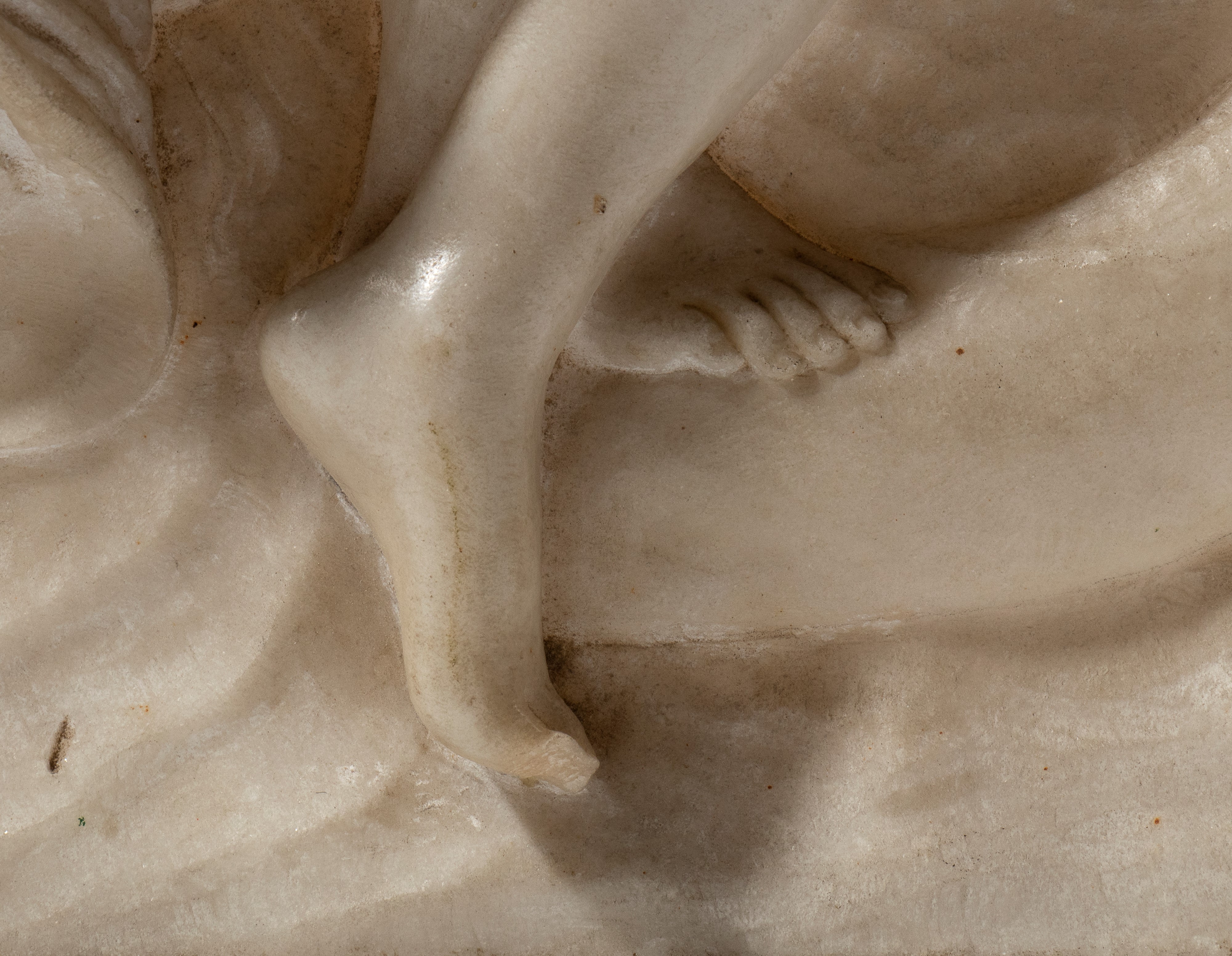 Bassorilievo in marmo raffigurante scena mitologica, XIX secolo