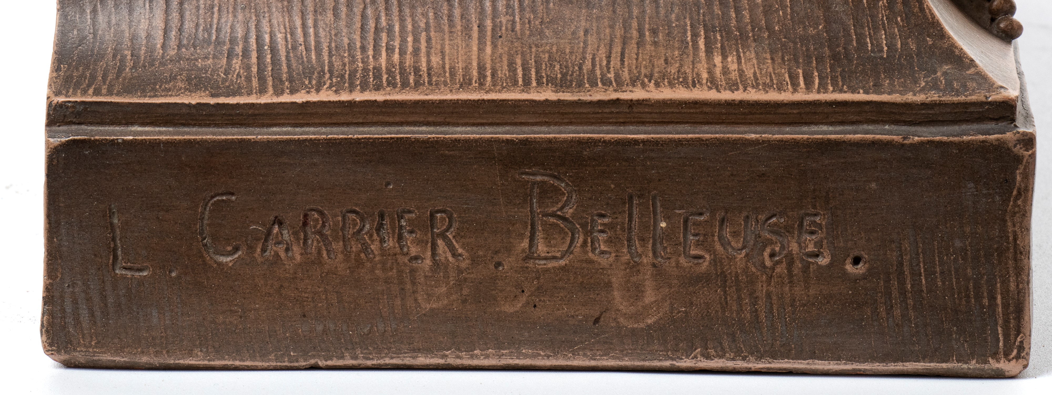 Louis-robert Carrier-belleuse - Grande figura in terracotta raffigurante Bacco e una giovane donn...