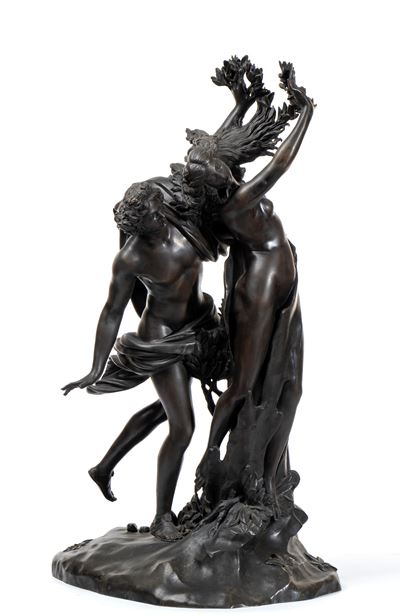 MORELLI E RINALDI, Scultura in bronzo raffigurante Apollo e Dafne